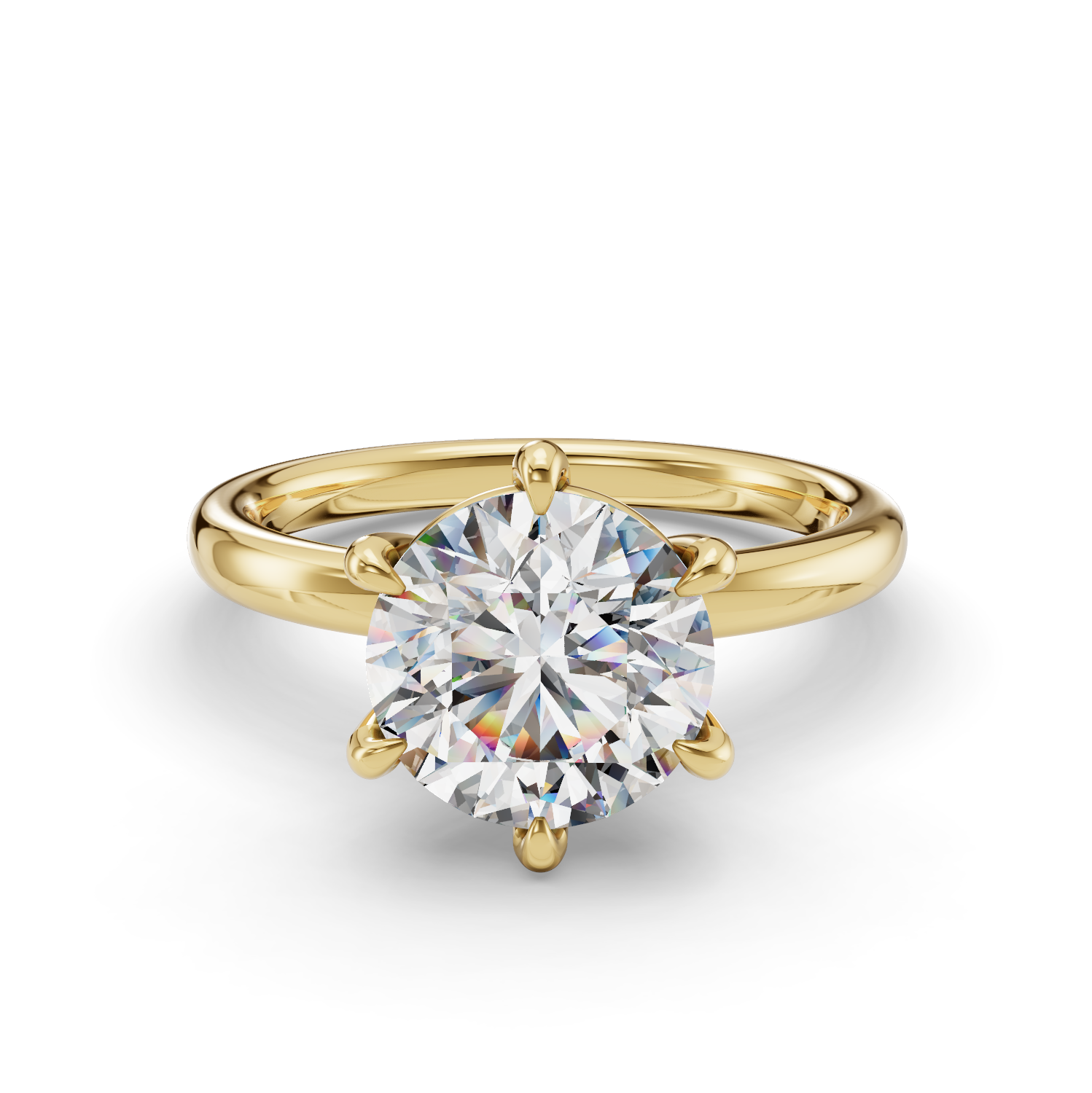 Okeanos Six-Prong Solitaire Engagement Ring