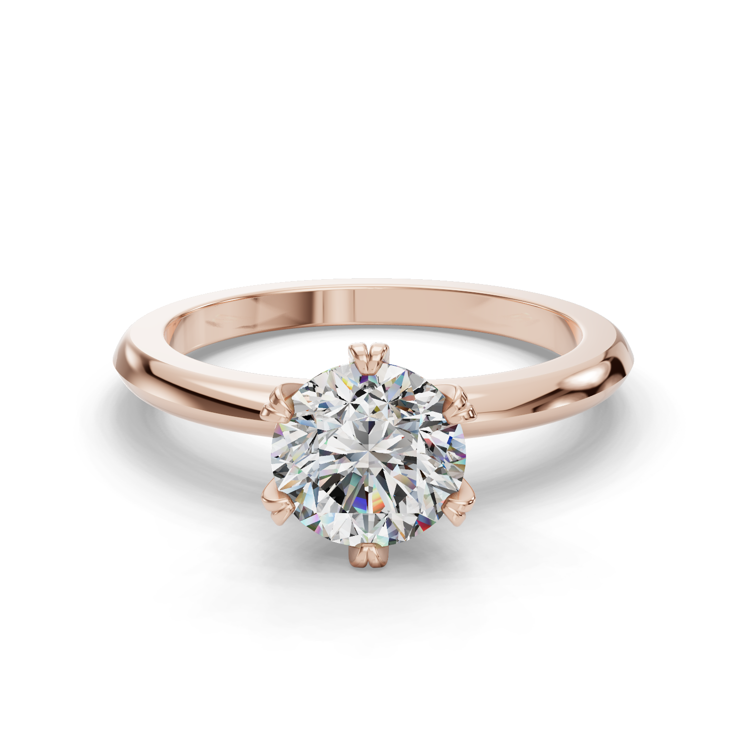 Pollux Six-Prong Solitaire Engagement Ring