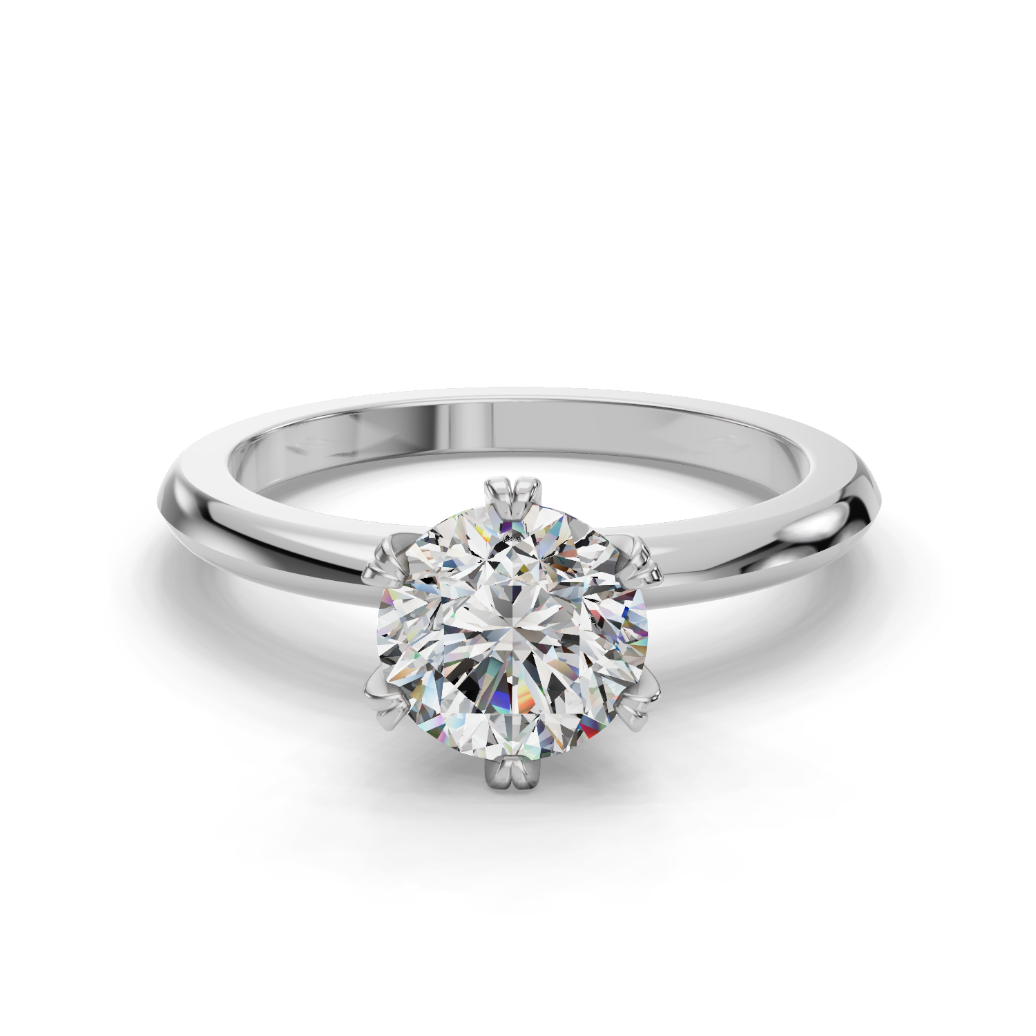 Pollux Six-Prong Solitaire Engagement Ring