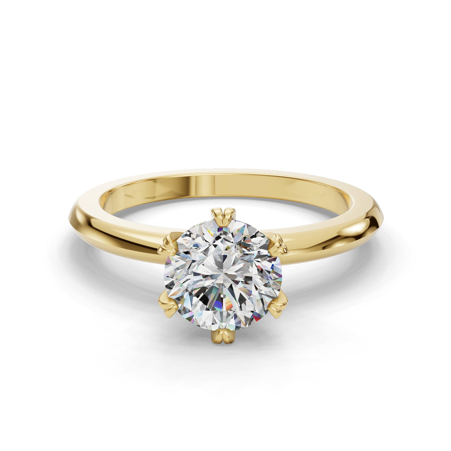 Pollux Six-Prong Solitaire Engagement Ring