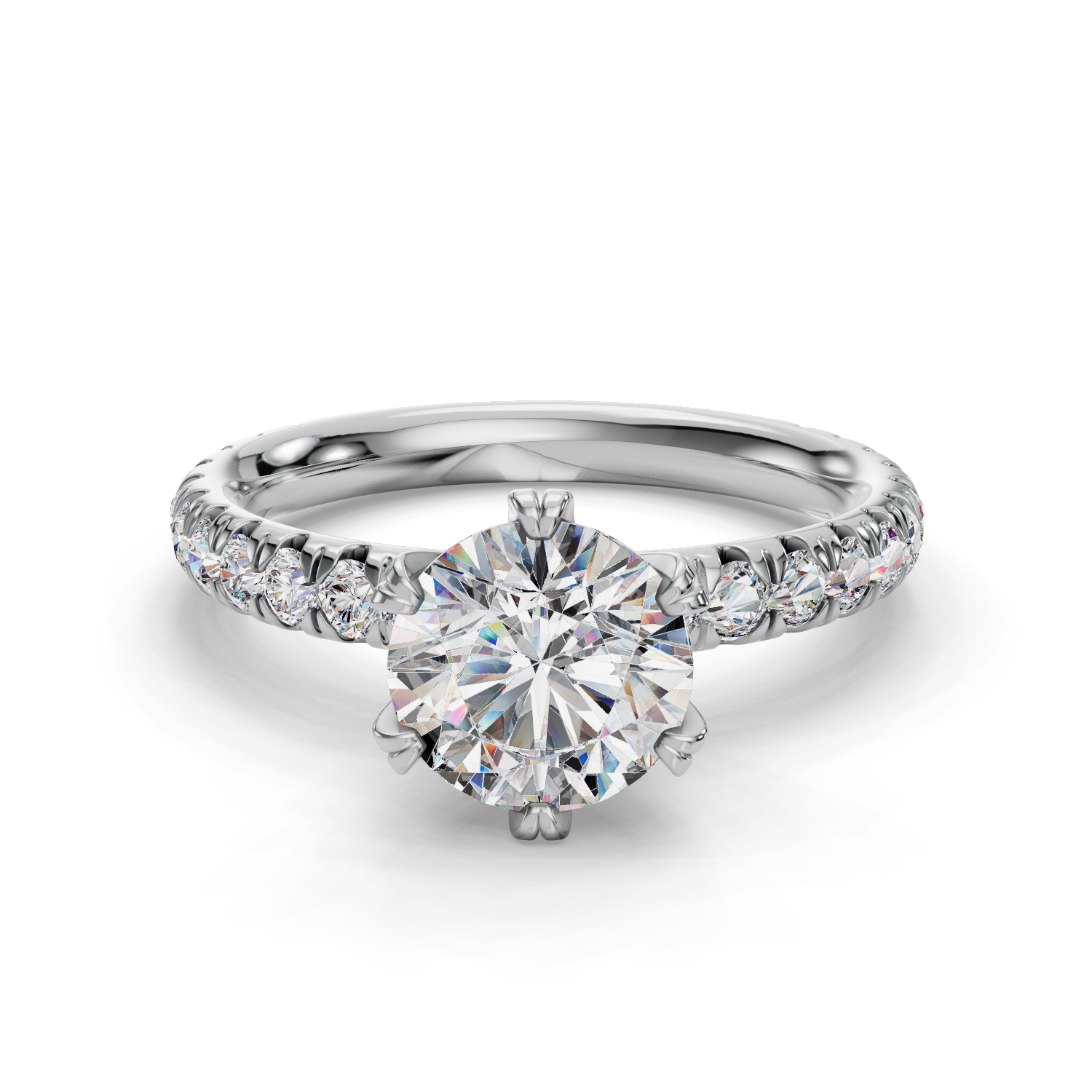 Misty Three-Quarter Coverage Engagement Ring