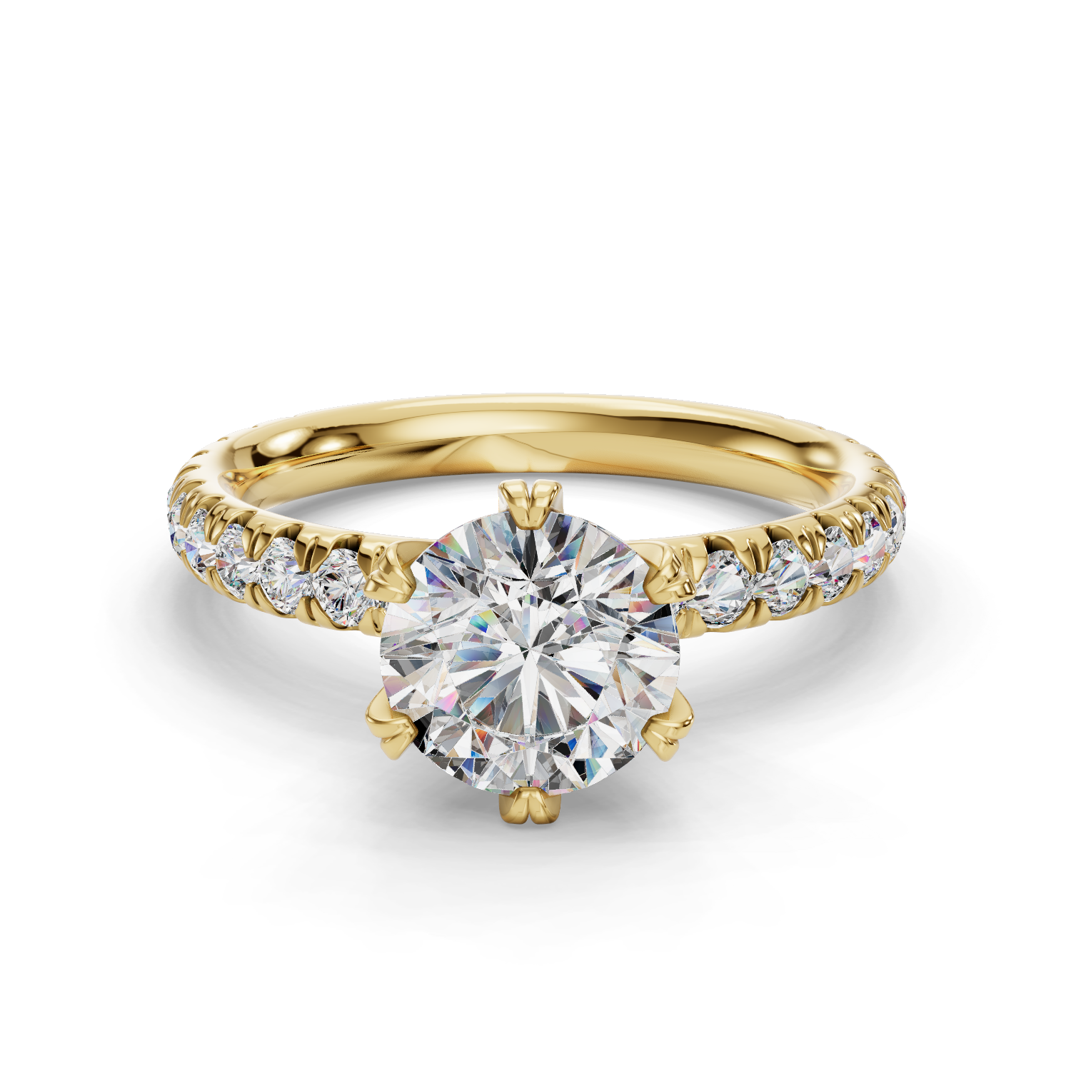 Misty Three-Quarter Coverage Engagement Ring