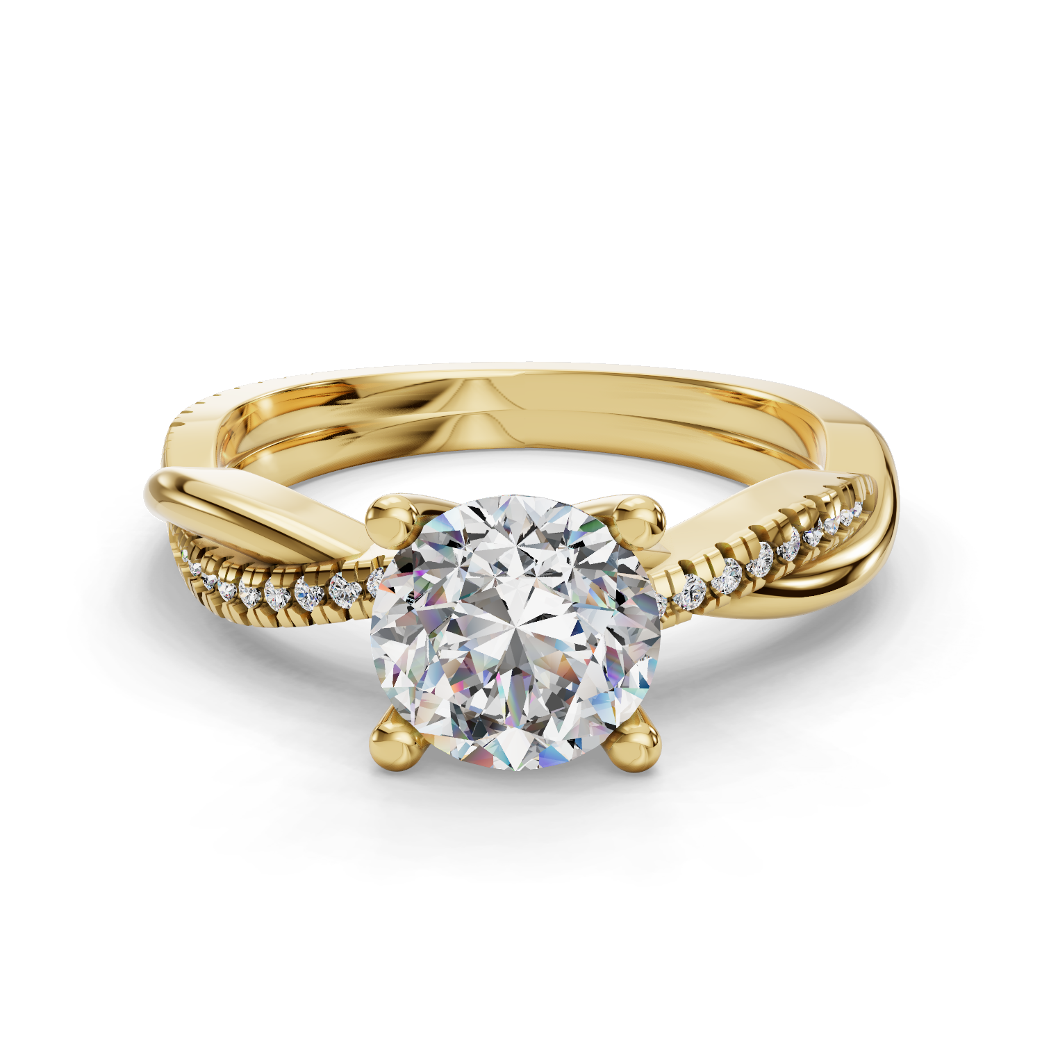 Ocean Twisted Engagement Ring