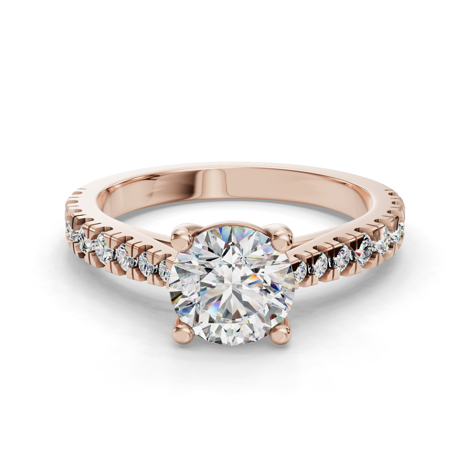 Frost Half Coverage Engagement Ring