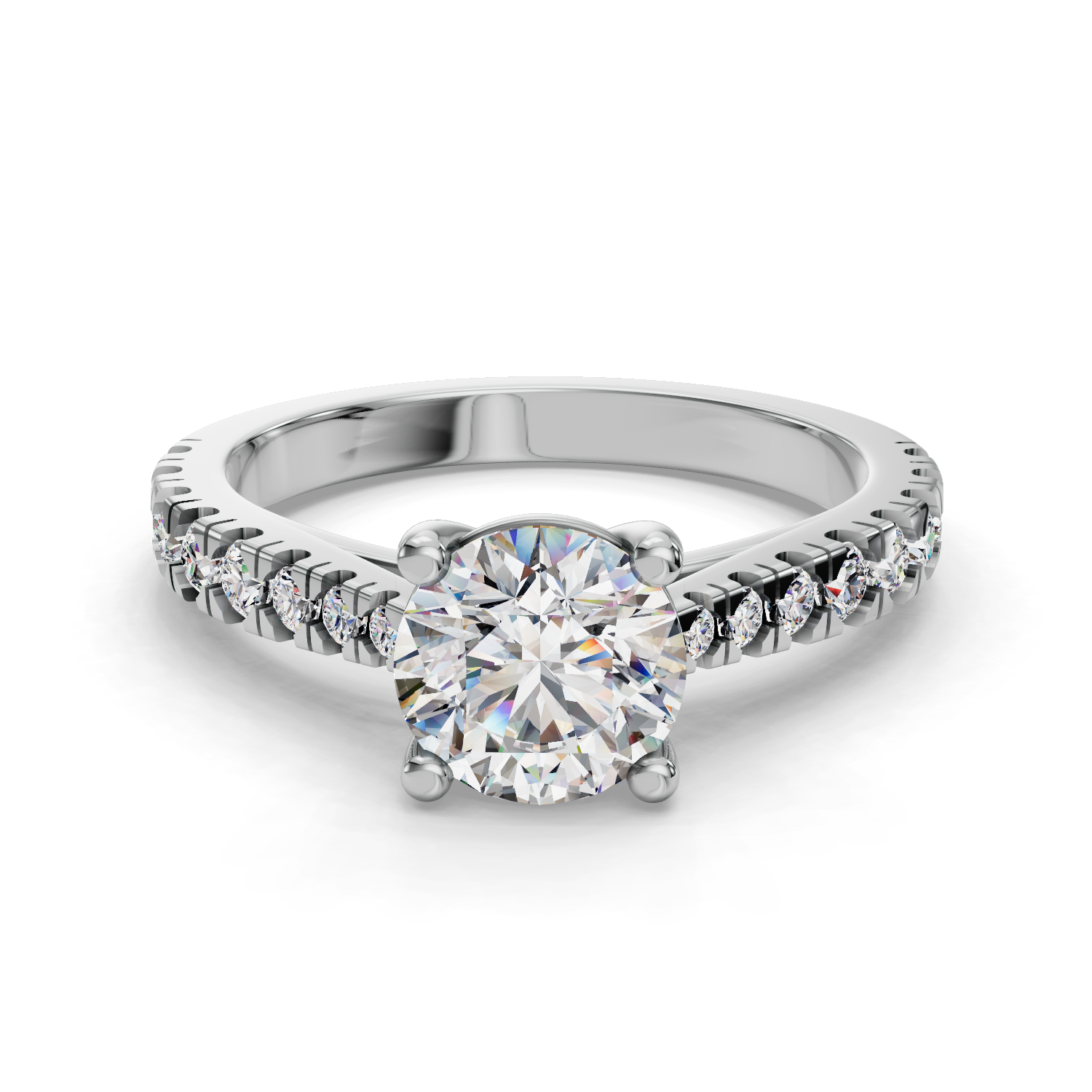 Frost Half Coverage Engagement Ring