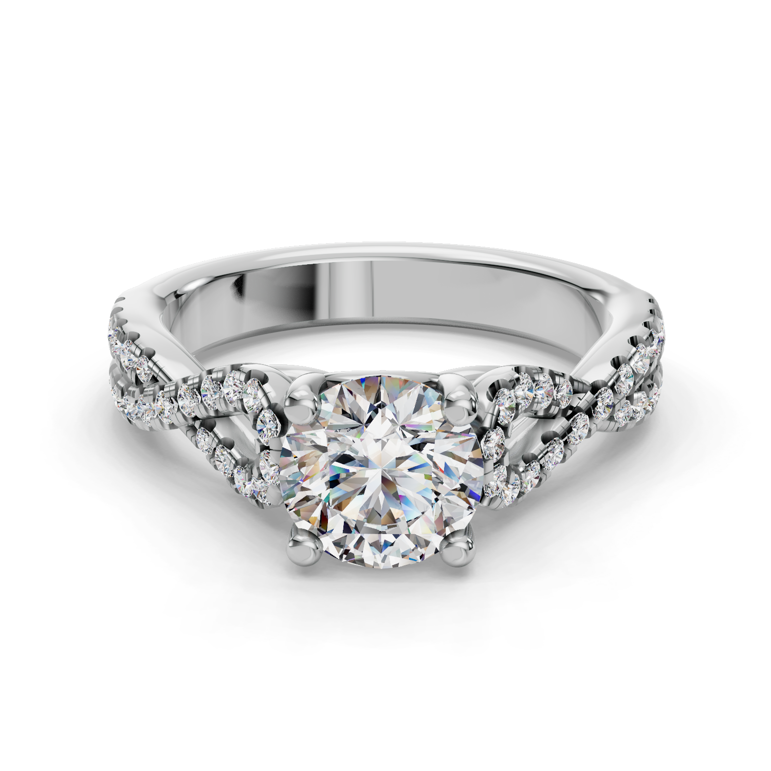 Veil Twisted Engagement Ring