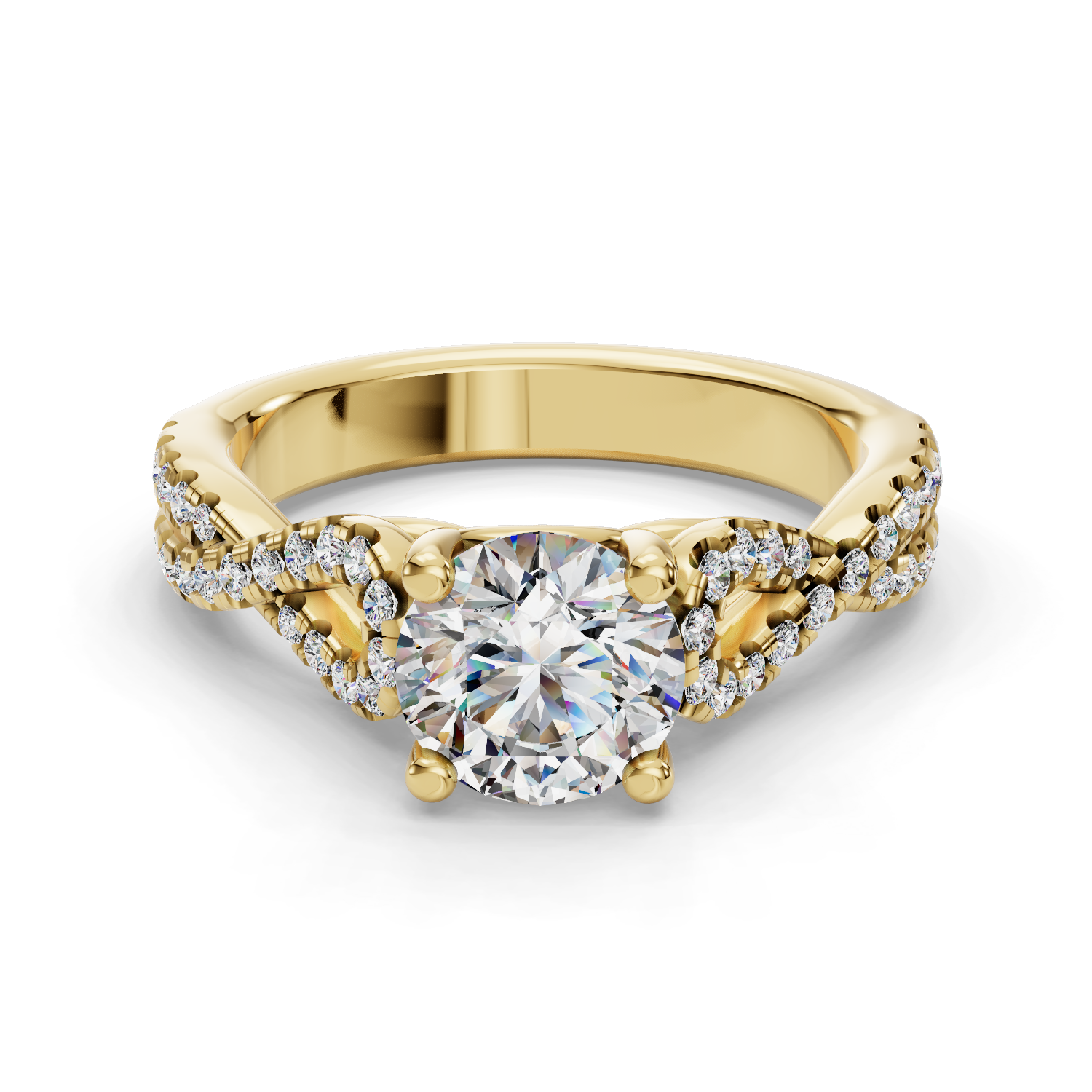 Veil Twisted Engagement Ring