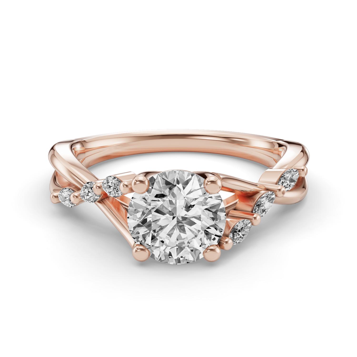 Quinley Twisted Engagement Ring