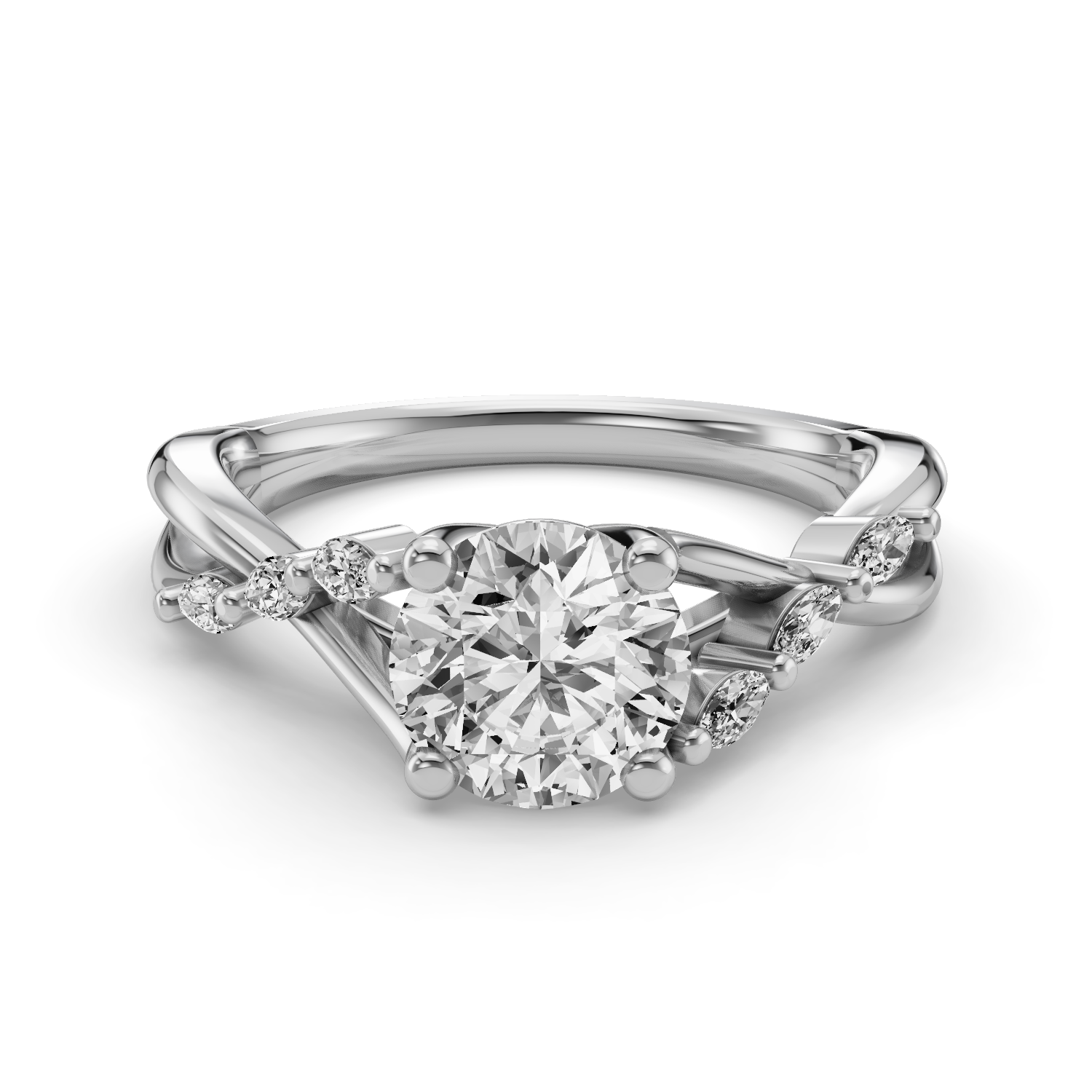 Quinley Twisted Engagement Ring