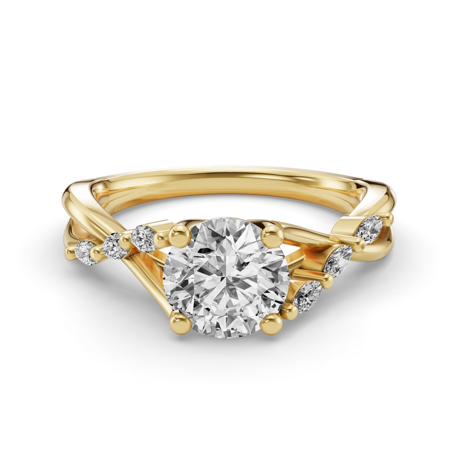 Quinley Twisted Engagement Ring
