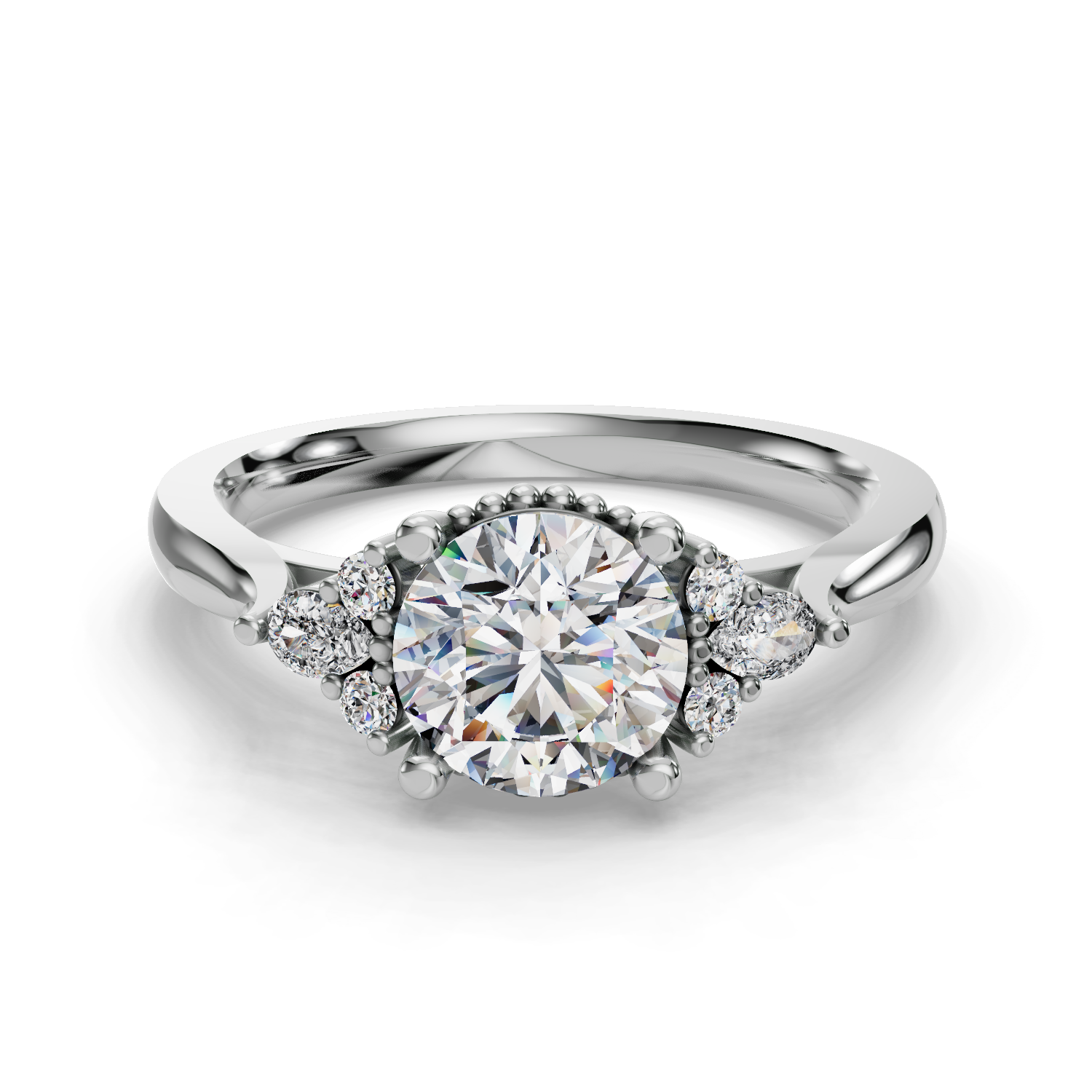 Fenella Three Stone Engagement Ring