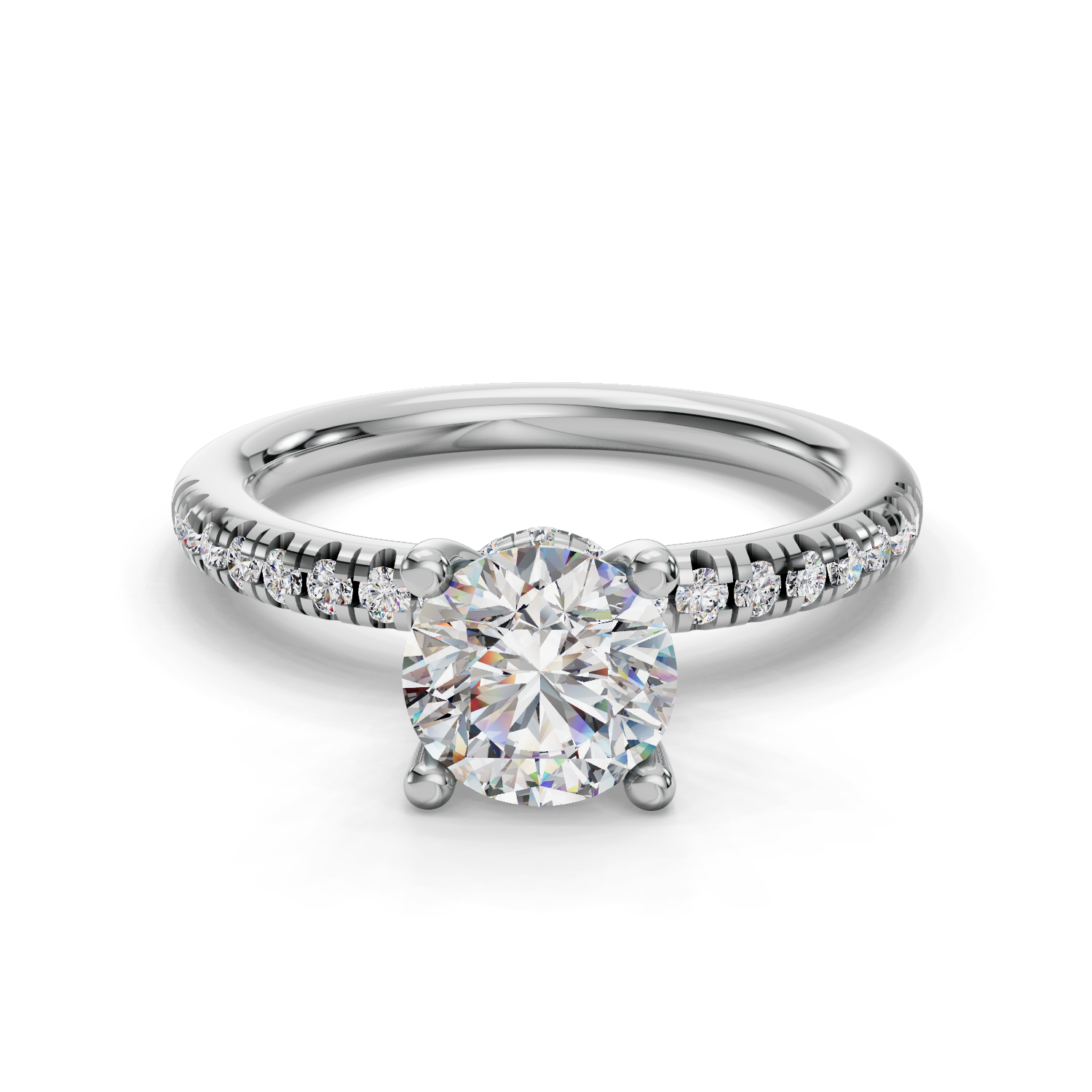Snowdrop Half Coverage Engagement Ring
