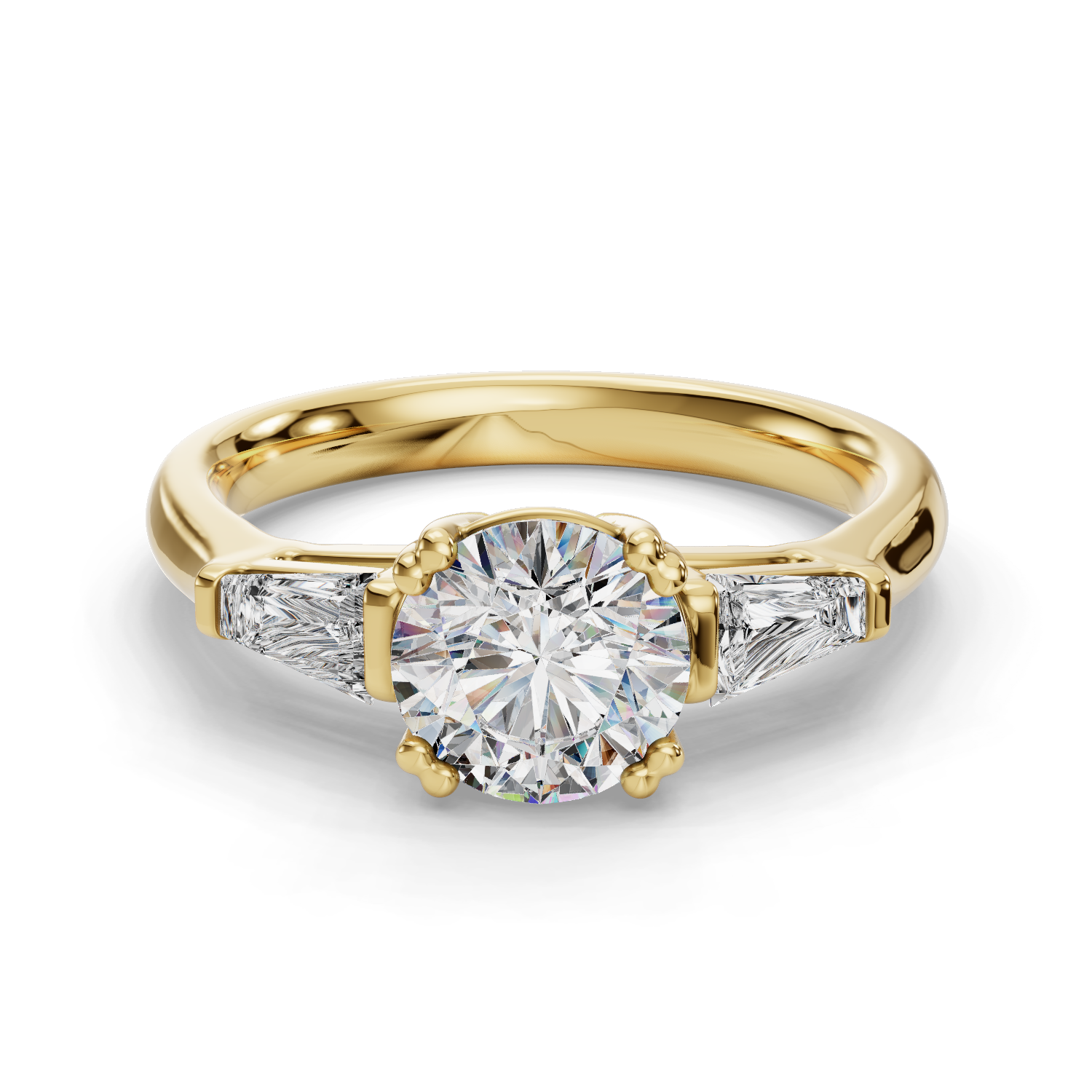 Gossamer Three Stone Engagement Ring