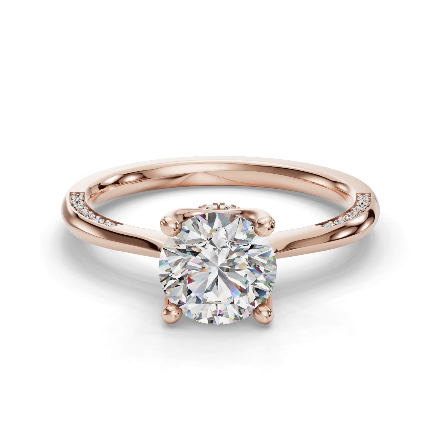 Celeste Hidden Halo Engagement Ring