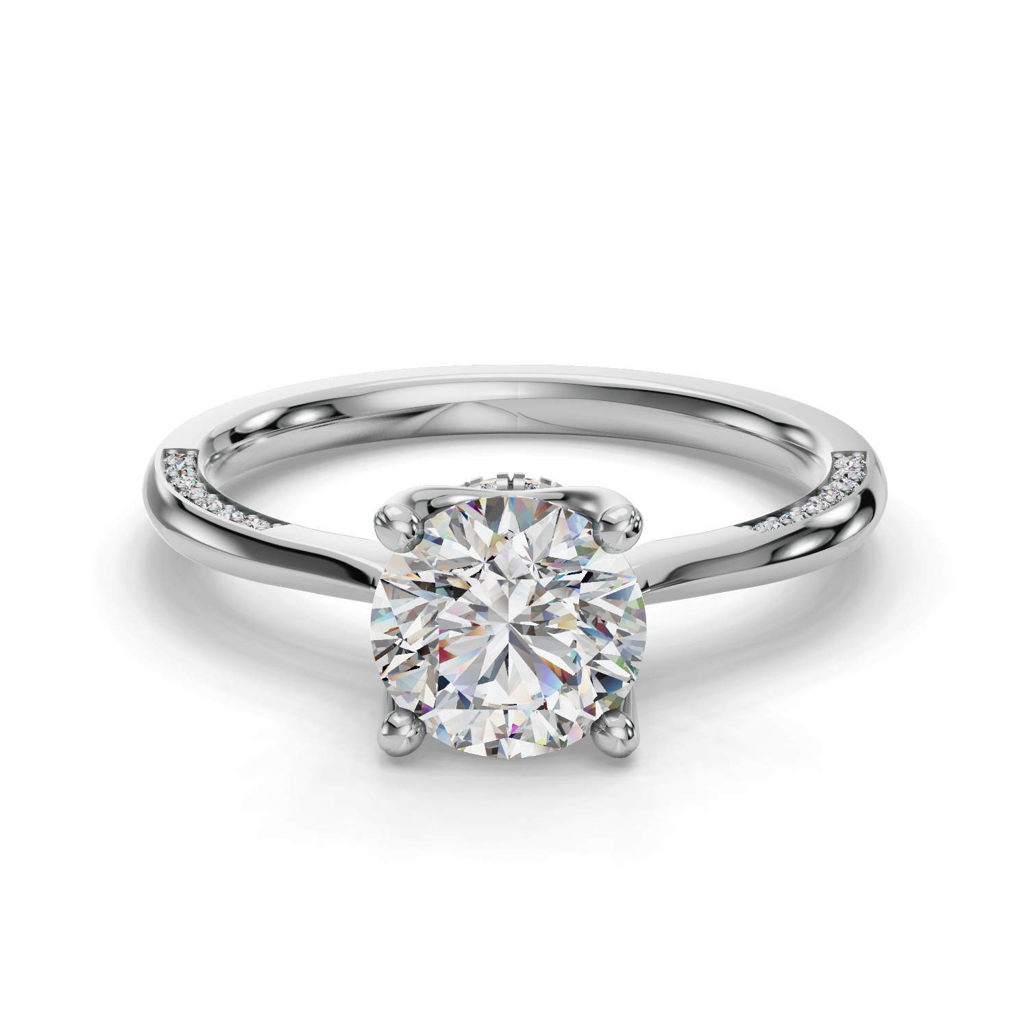 Celeste Hidden Halo Engagement Ring