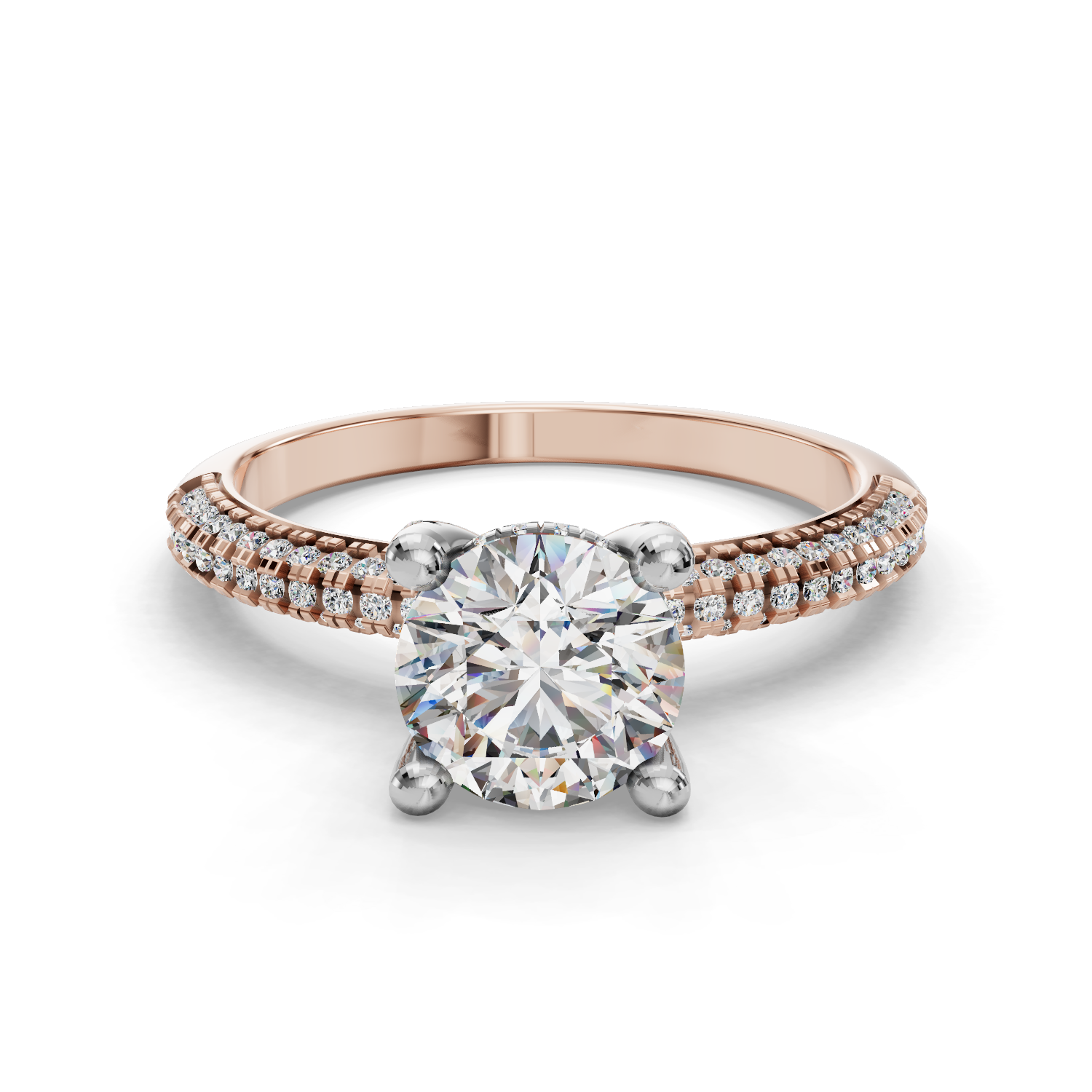 Galaxy Half Coverage Engagement Ring