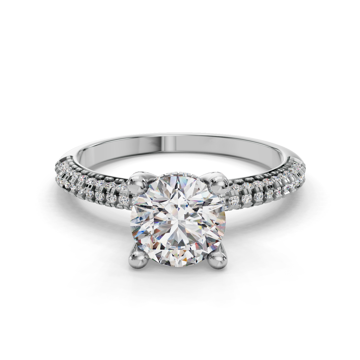 Galaxy Half Coverage Engagement Ring