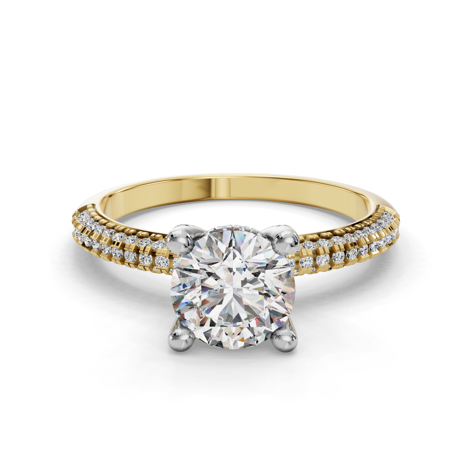 Galaxy Half Coverage Engagement Ring