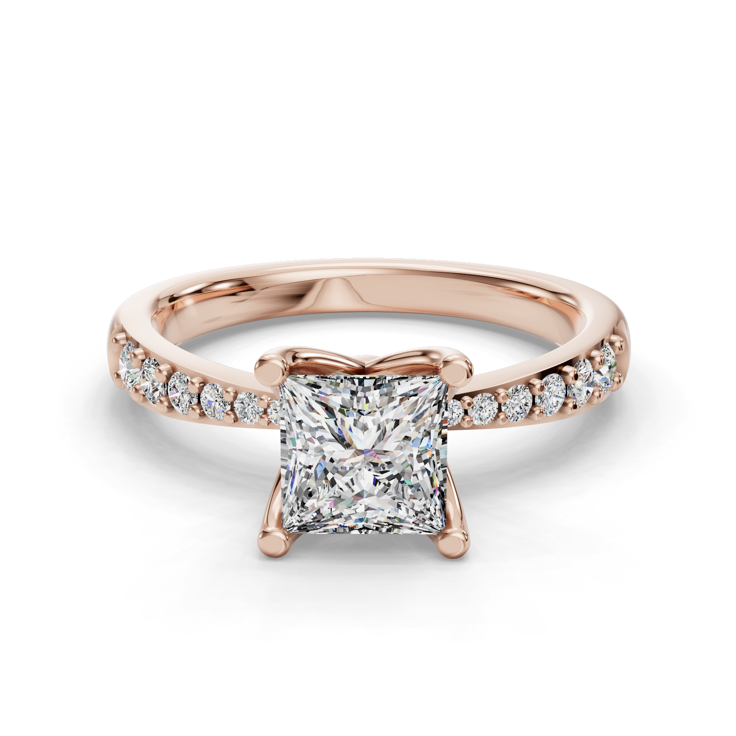 Florine Half Coverage Engagement Ring