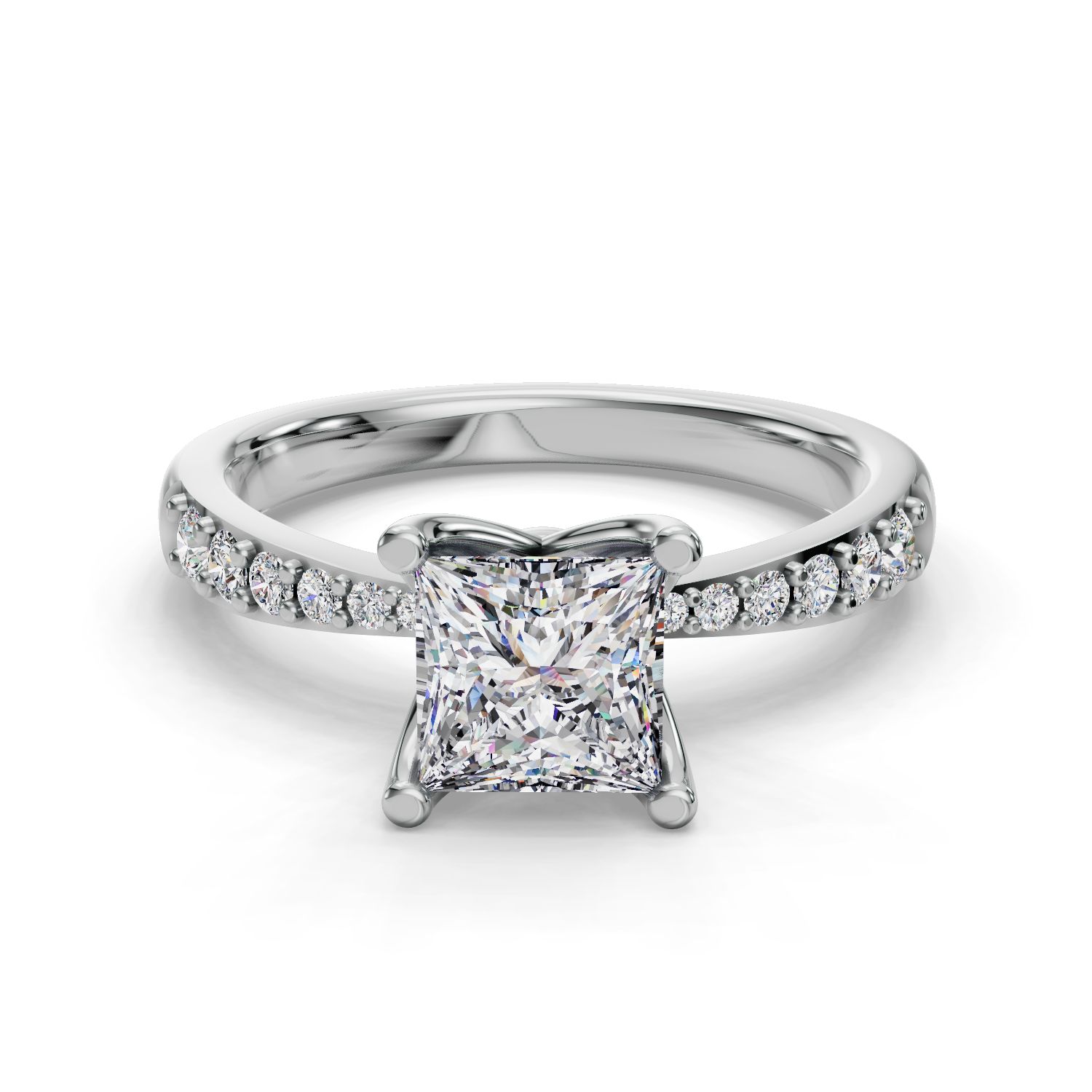 Florine Half Coverage Engagement Ring