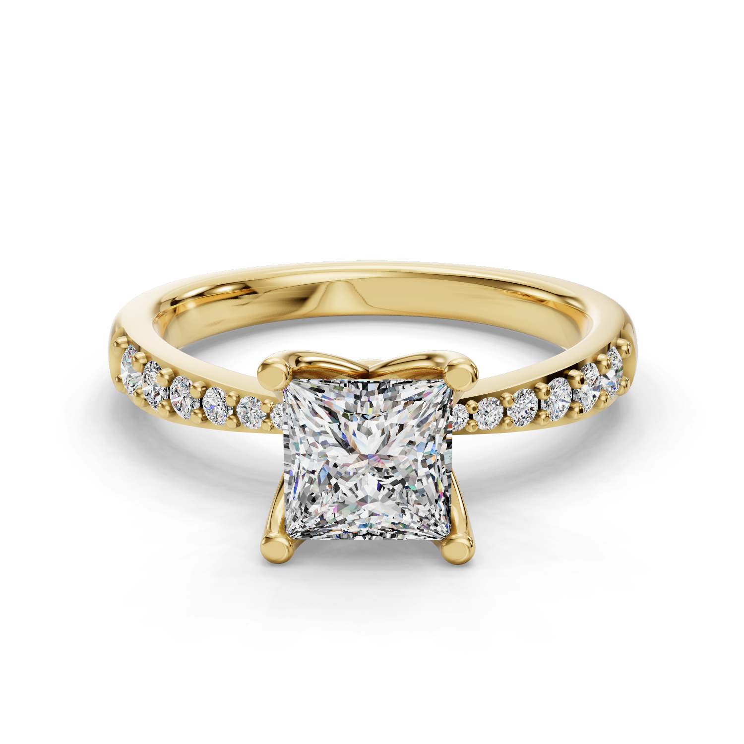 Florine Half Coverage Engagement Ring