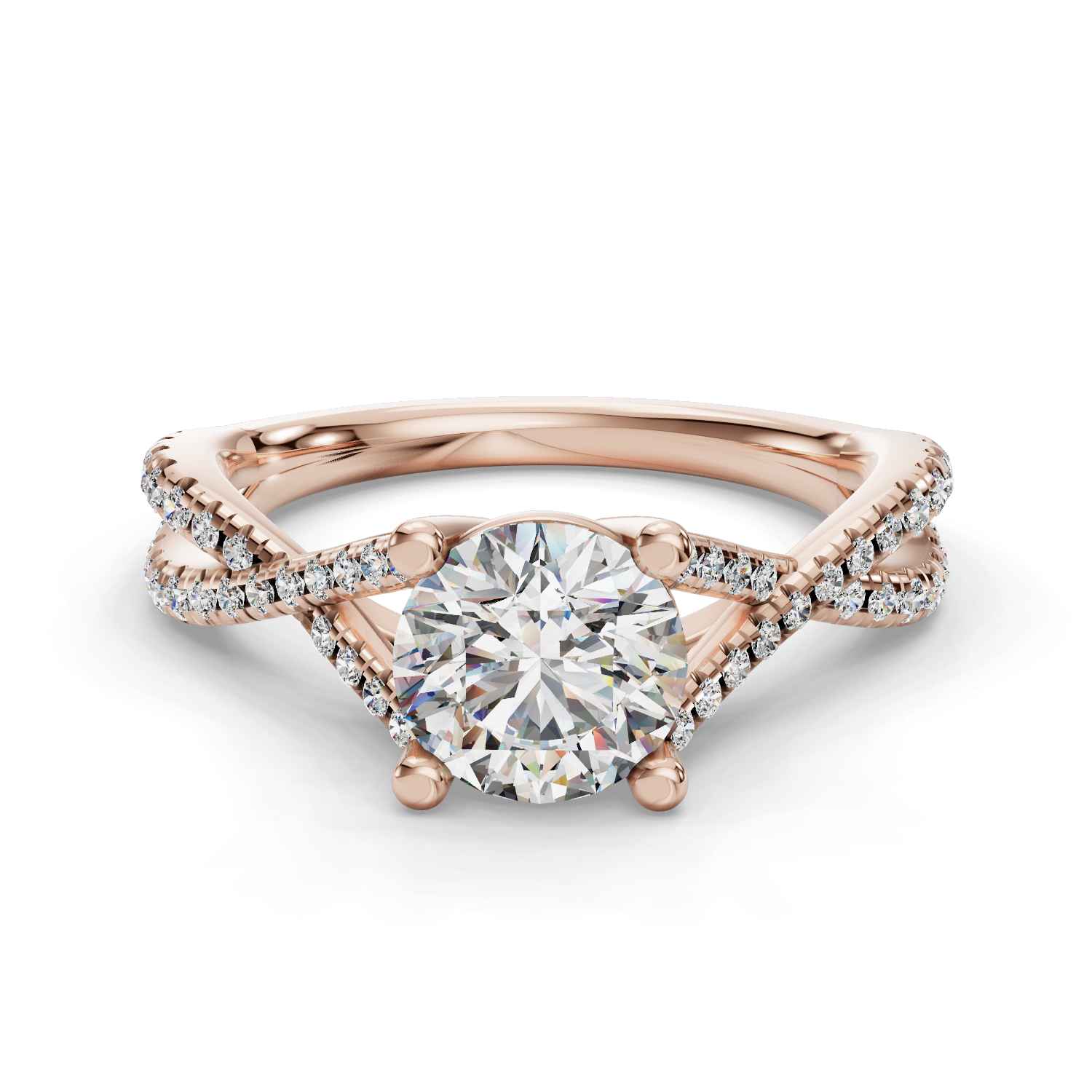 Celestial Twisted Engagement Ring