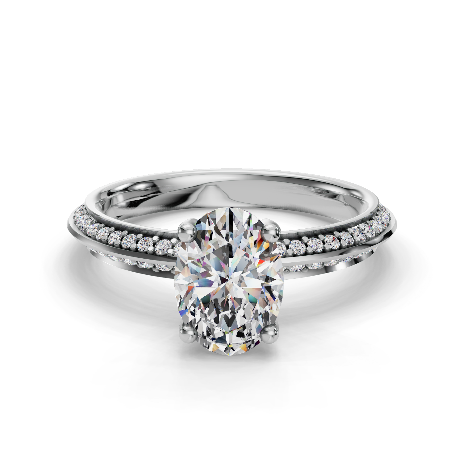 Promise Three-Quarter Coverage Engagement Ring