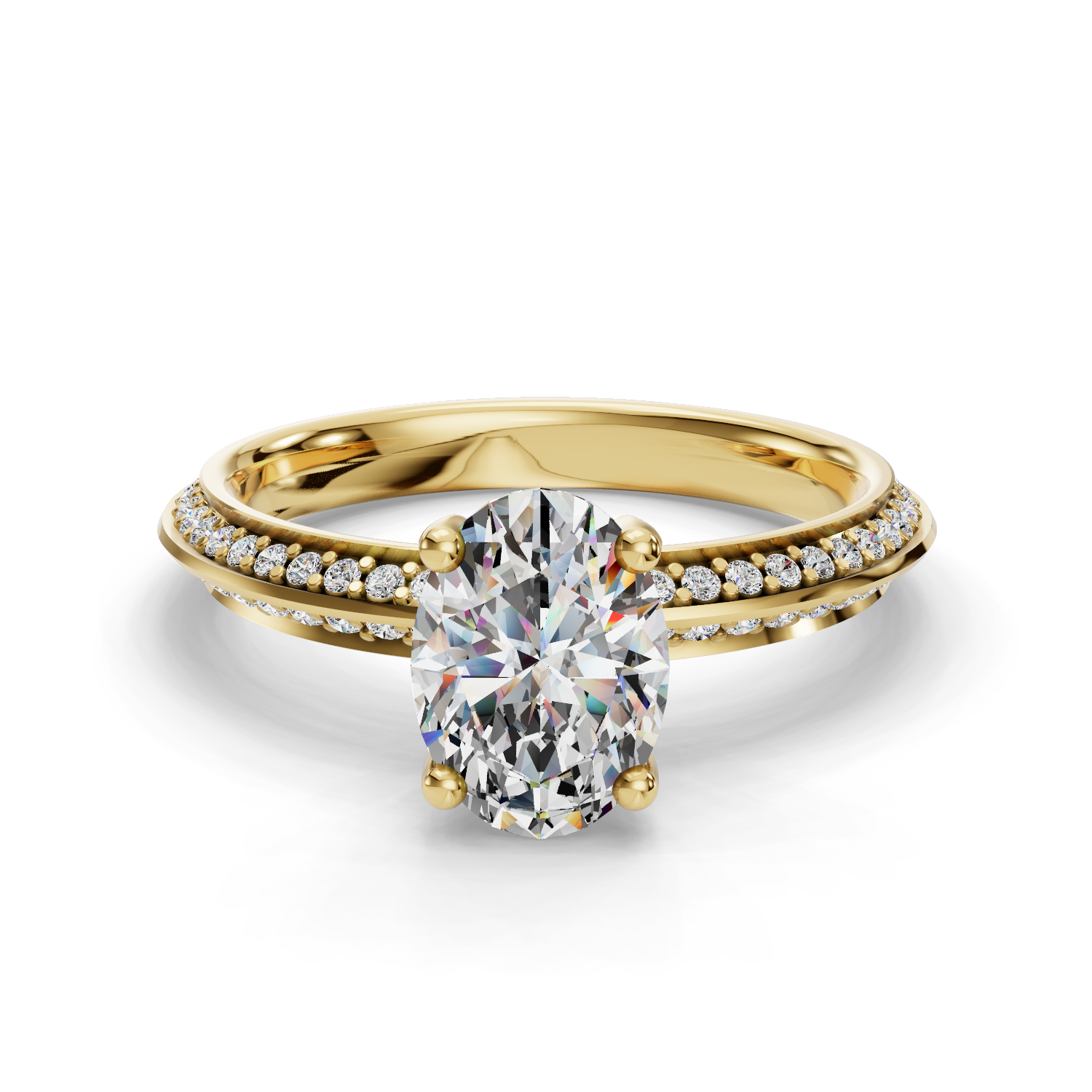 Promise Three-Quarter Coverage Engagement Ring