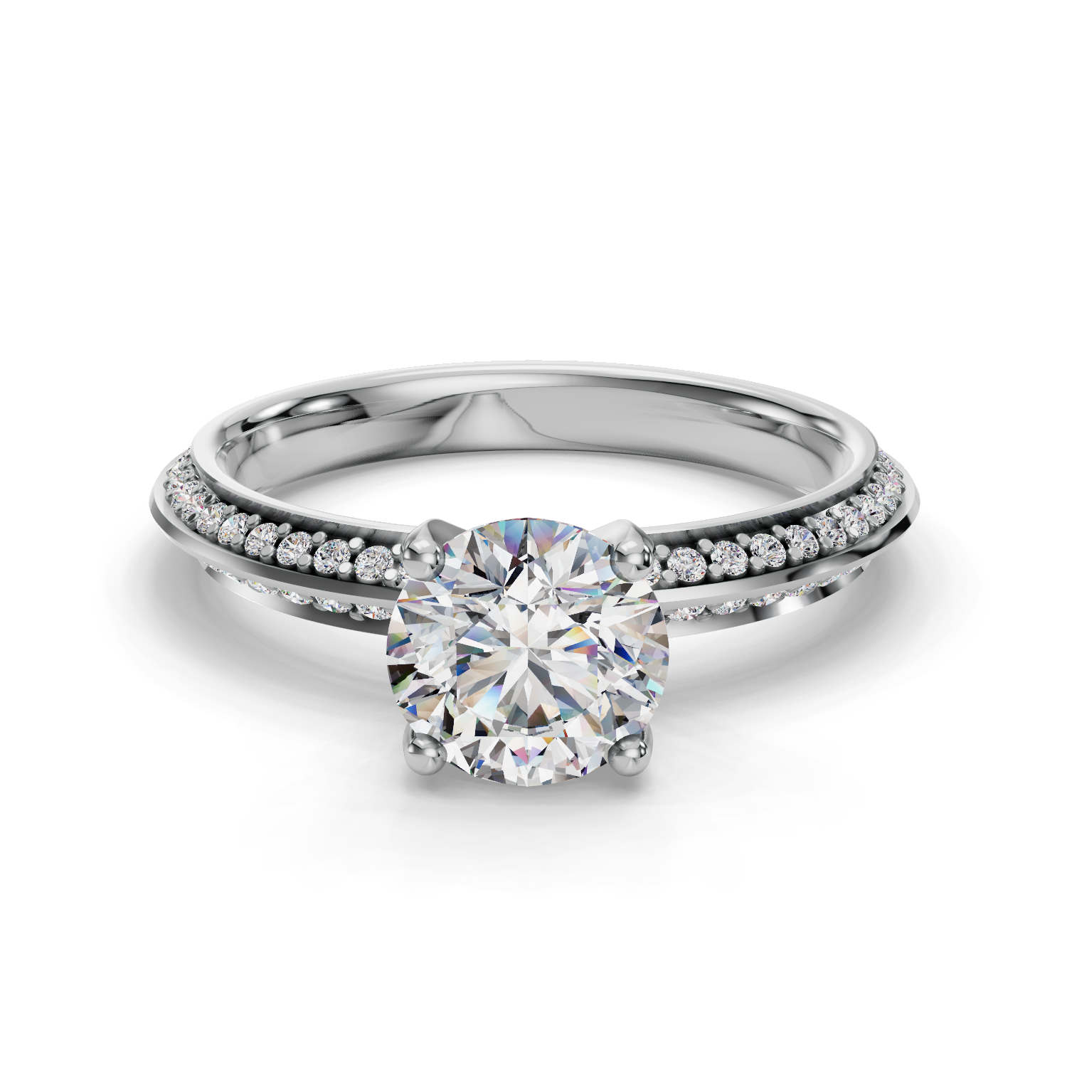 Promise Three-Quarter Coverage Engagement Ring
