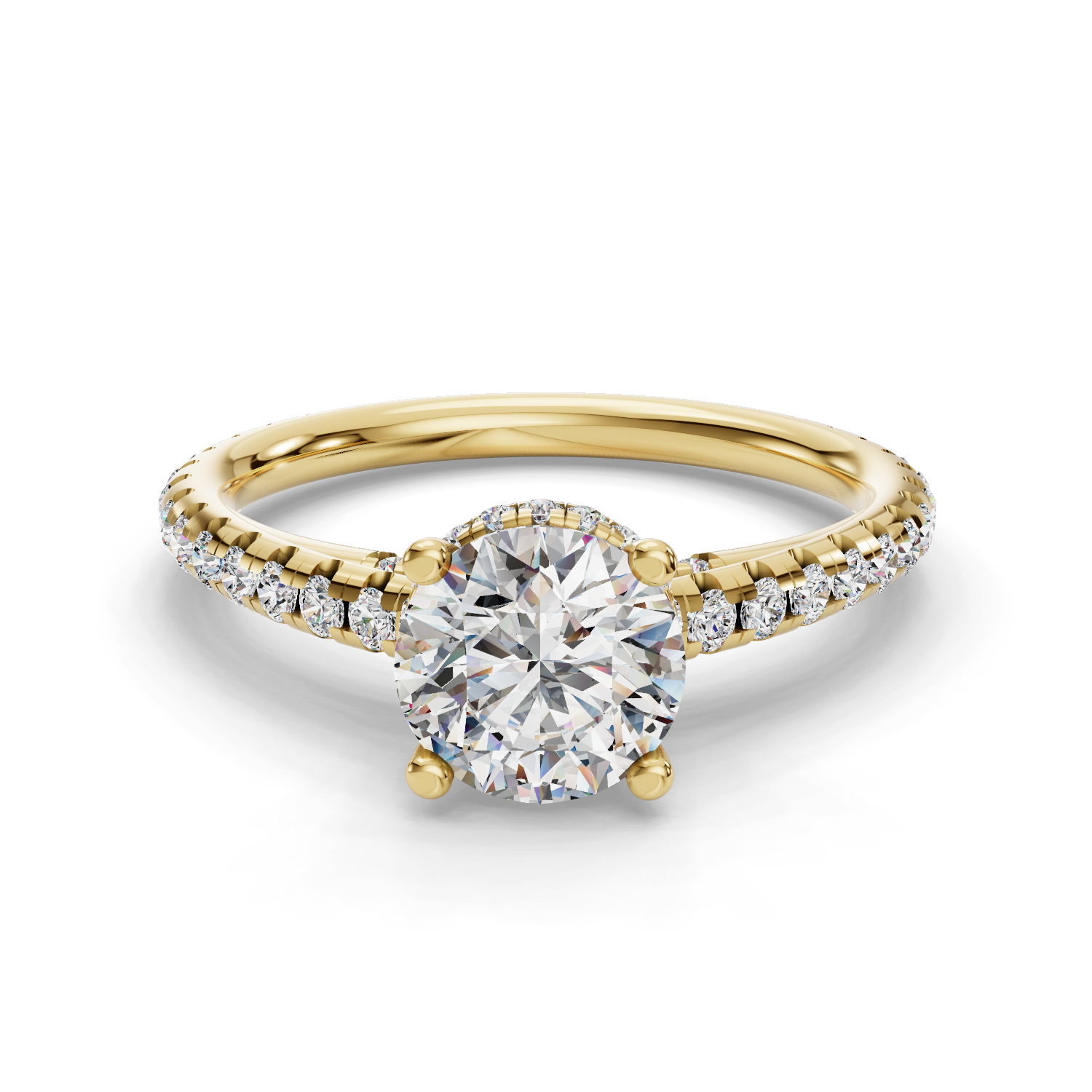 Enchant Three-Quarter Coverage Engagement Ring