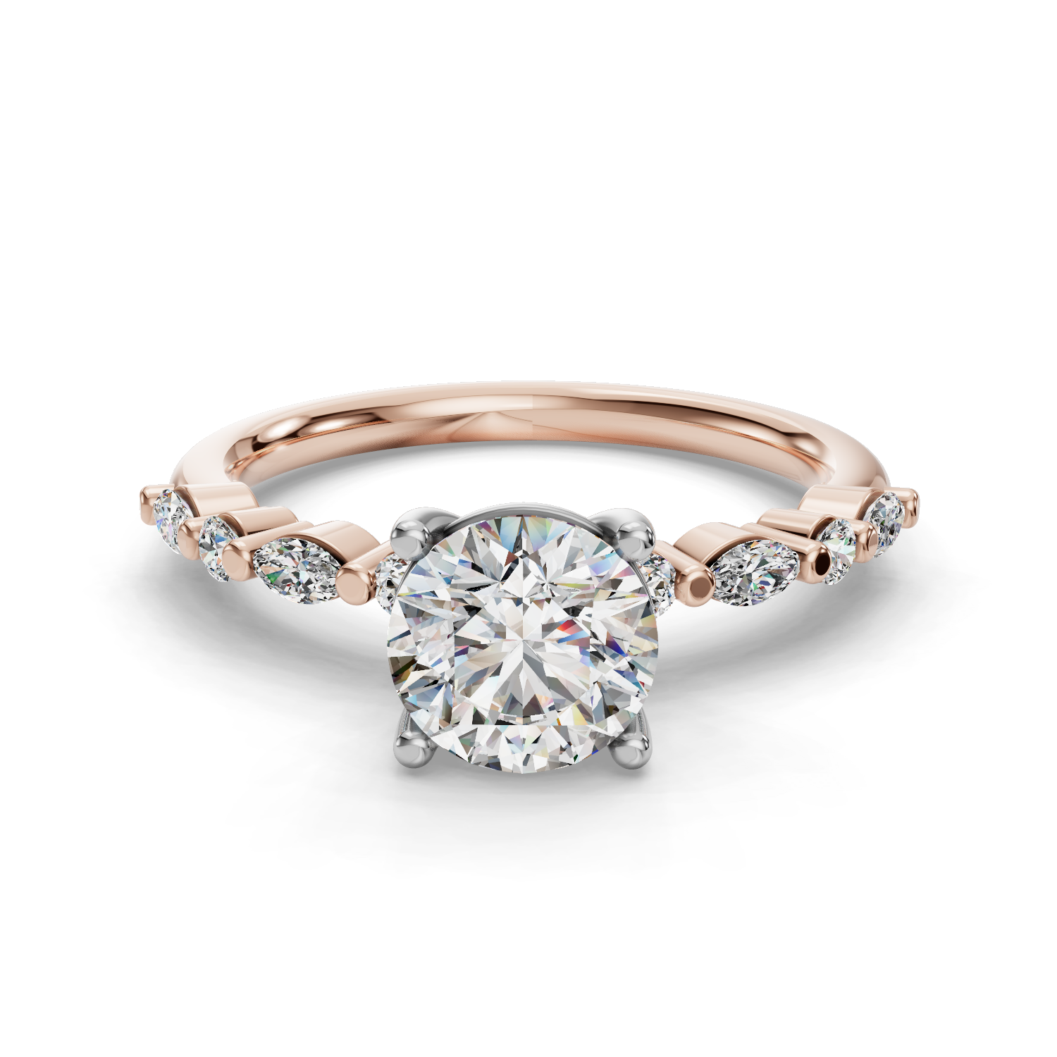 Sylph Spaced Diamond Engagement Ring