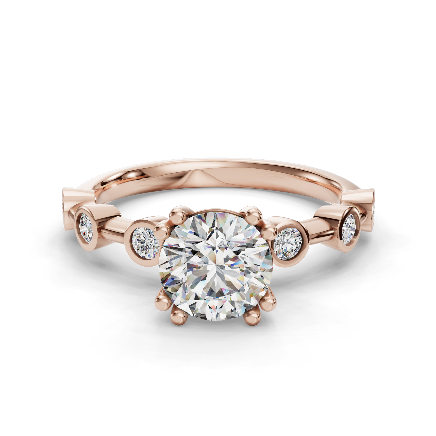 Serenity Spaced Diamond Engagement Ring