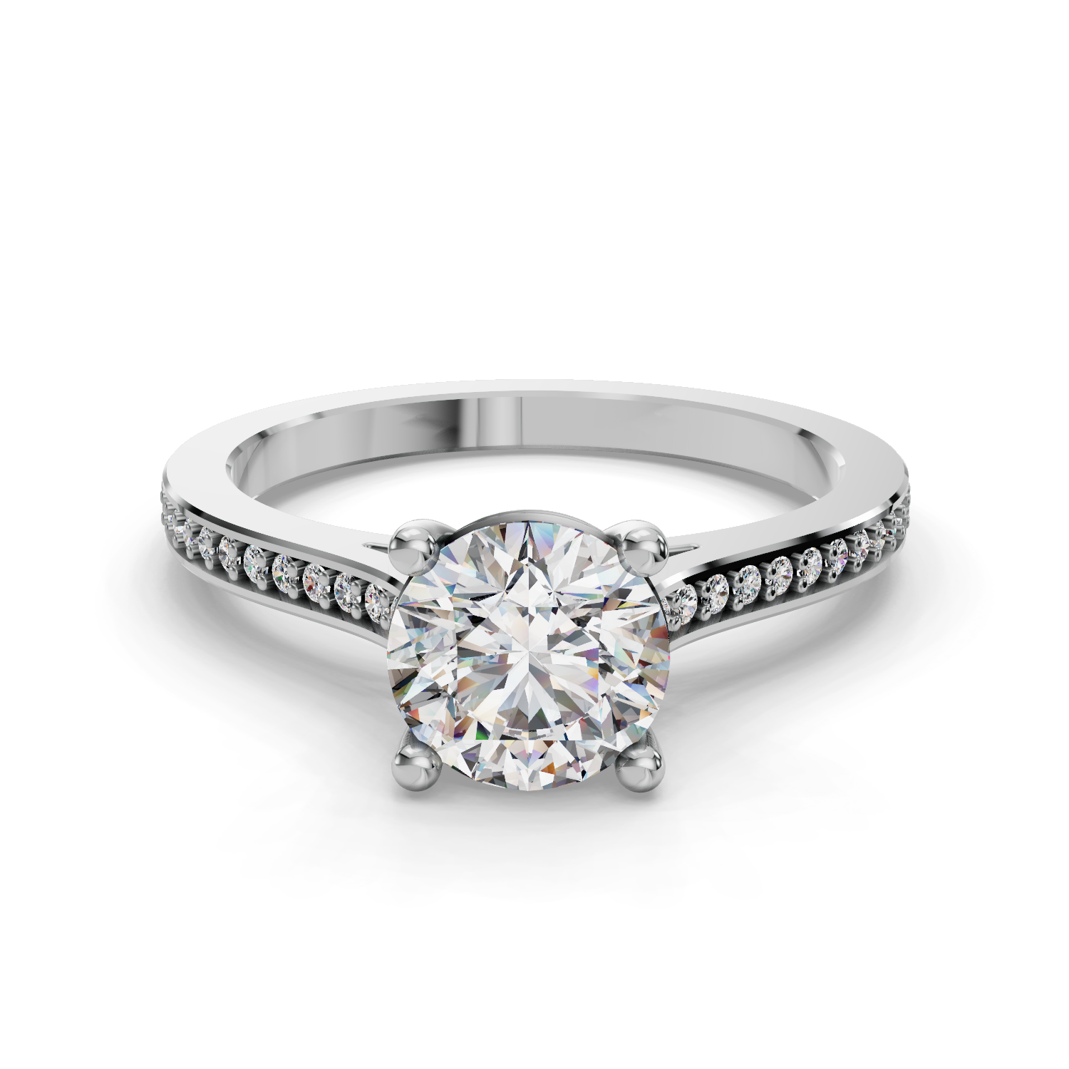 Ivory Three-Quarter Coverage Engagement Ring