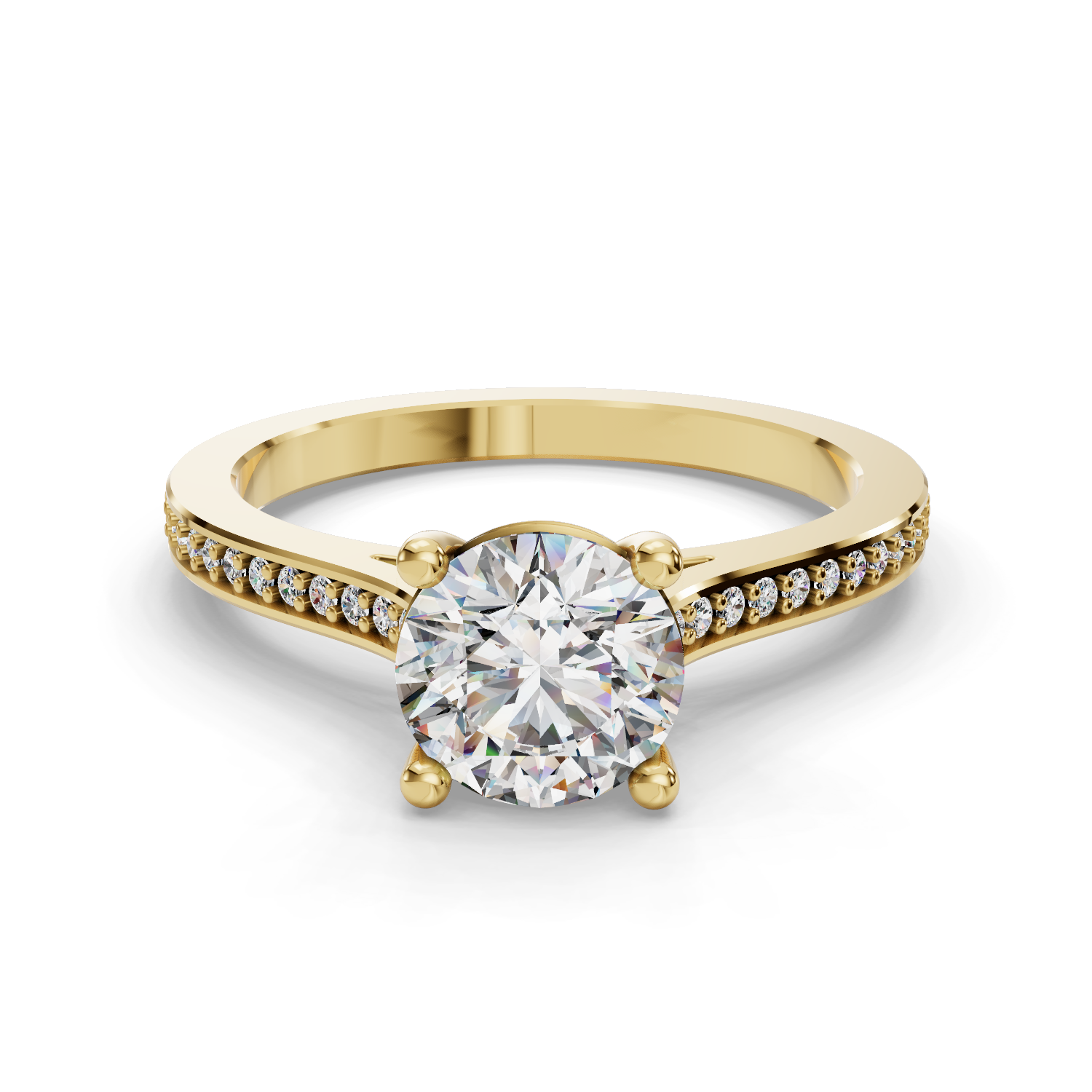 Ivory Three-Quarter Coverage Engagement Ring