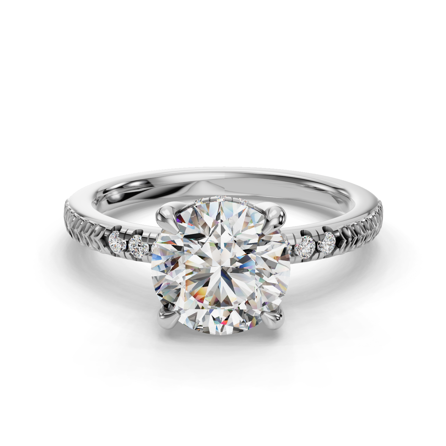 Belleza Hidden Halo Engagement Ring
