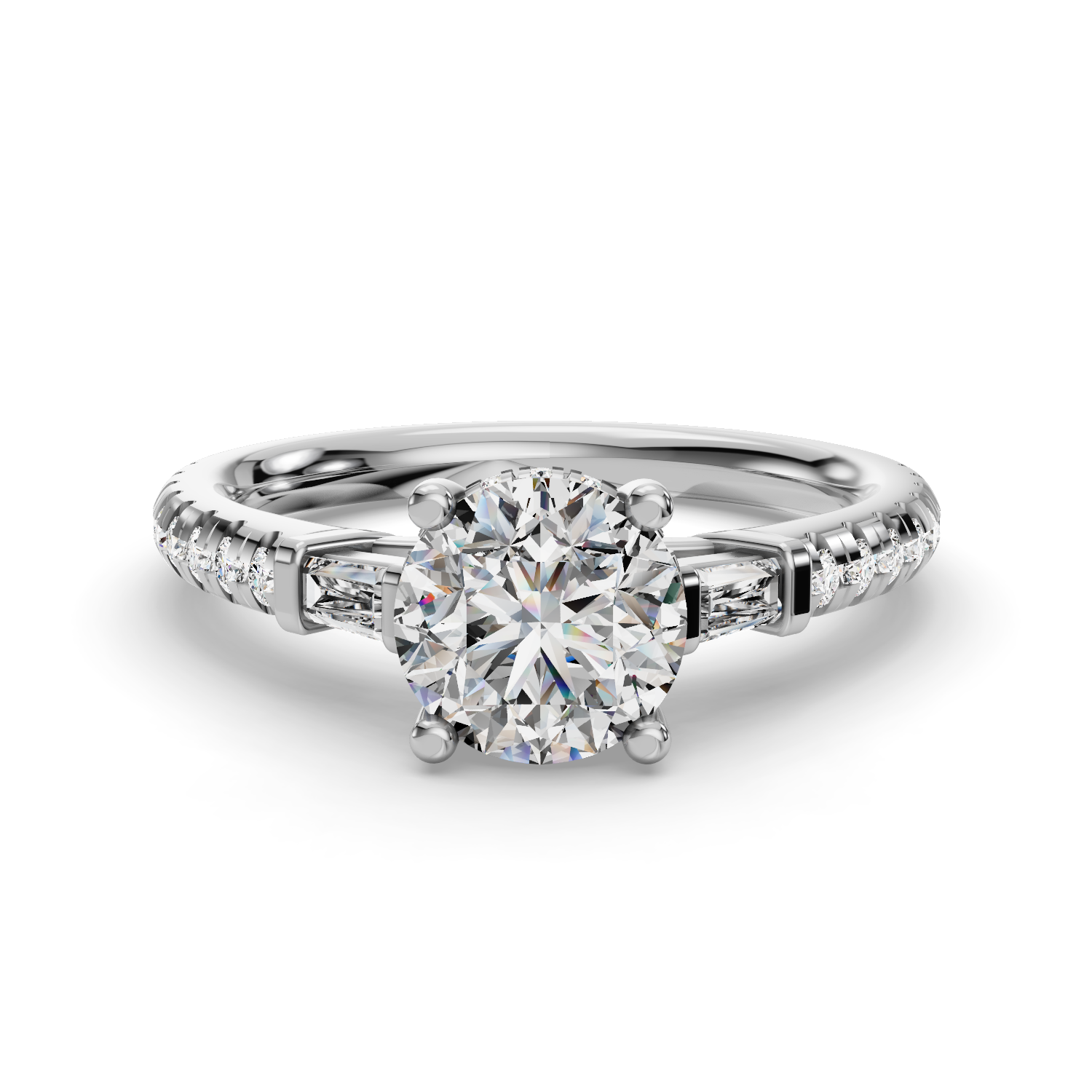 Grace Three-Stone Engagement Ring
