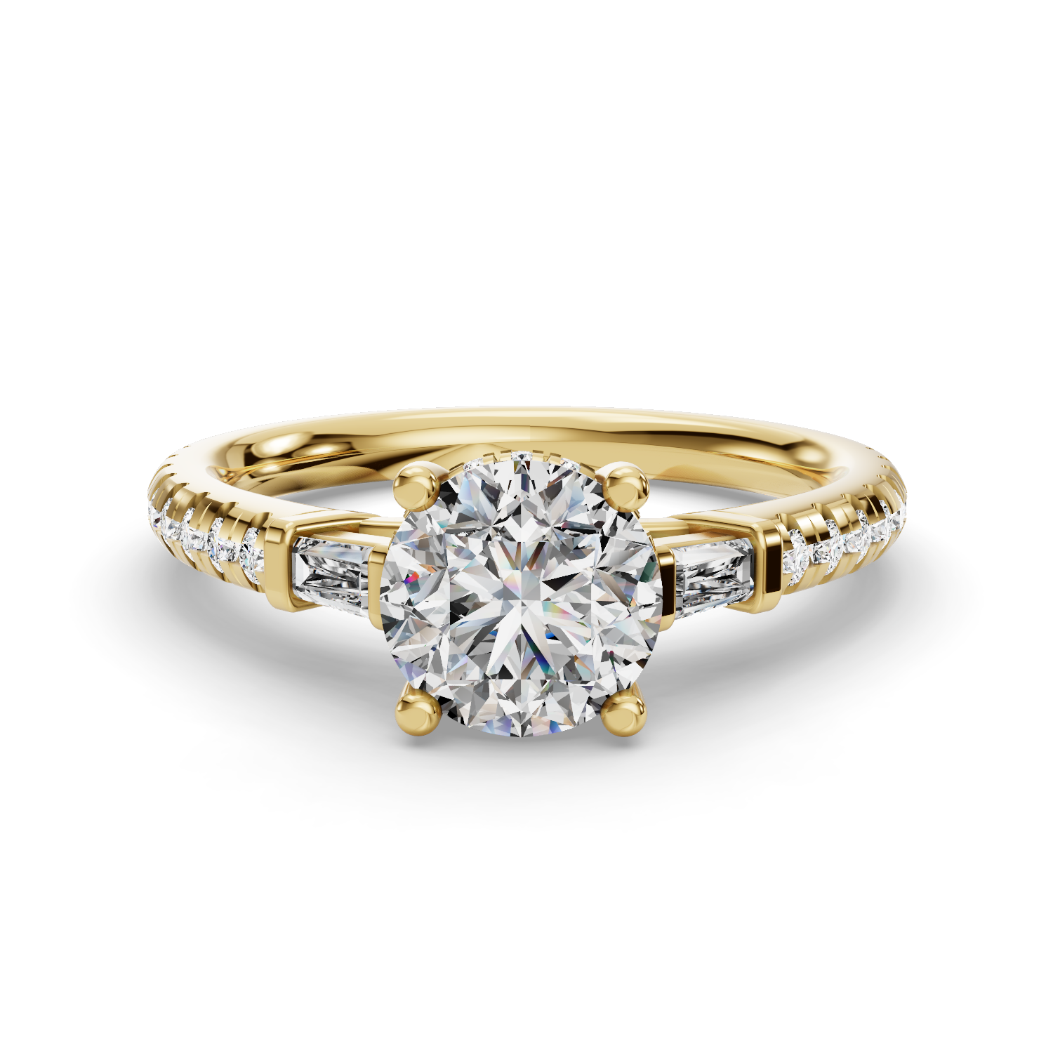 Grace Three-Stone Engagement Ring