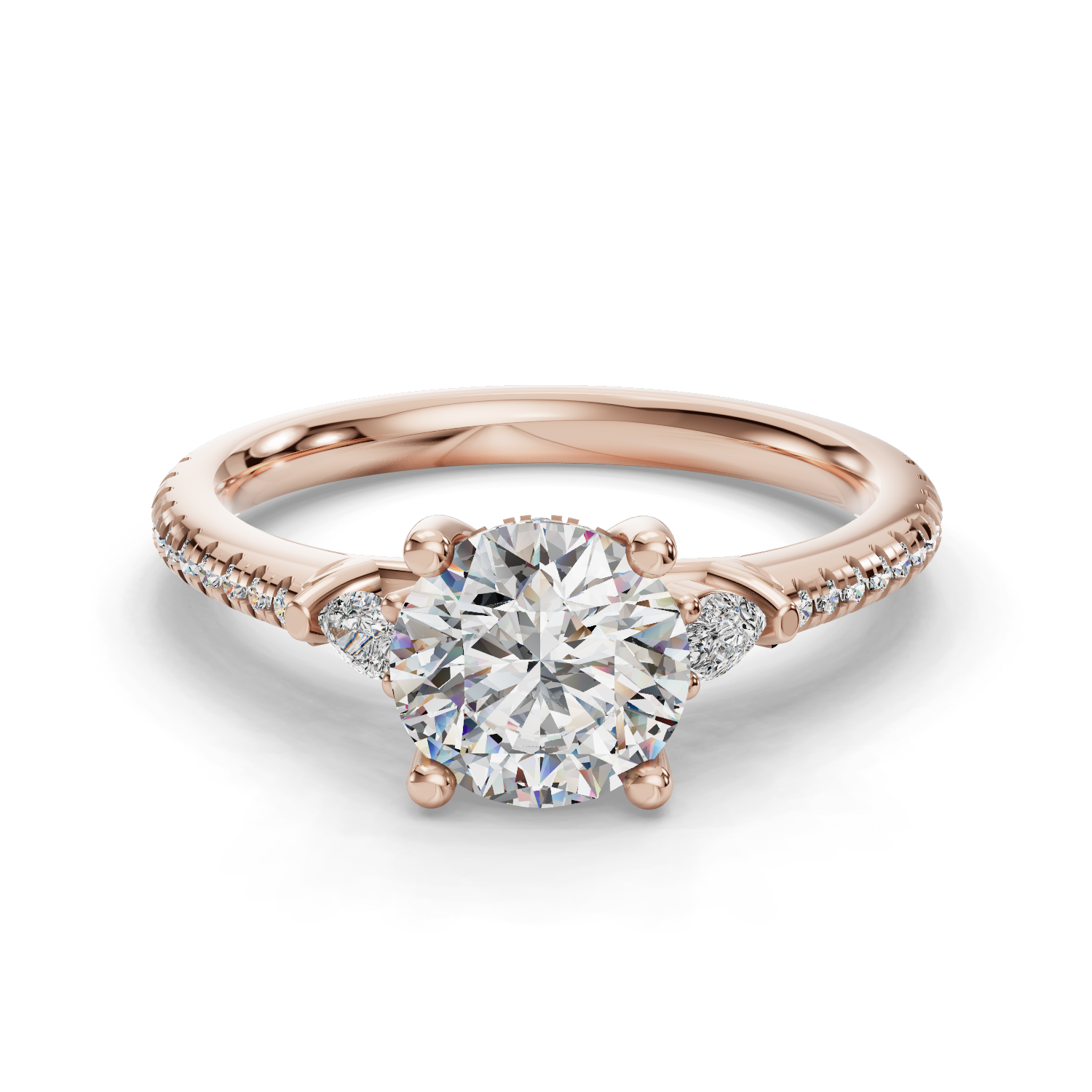 Forest Three-Stone Engagement Ring