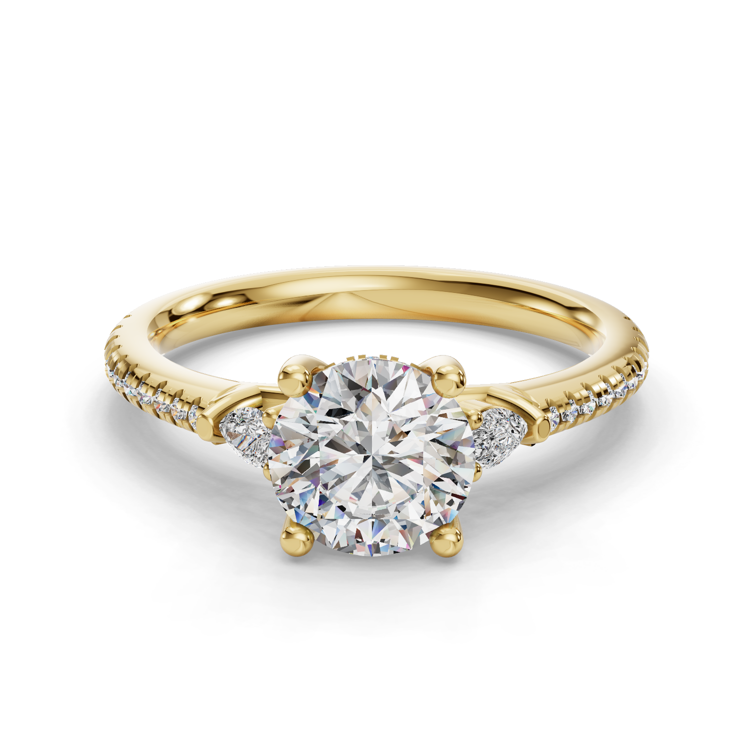 Forest Three-Stone Engagement Ring