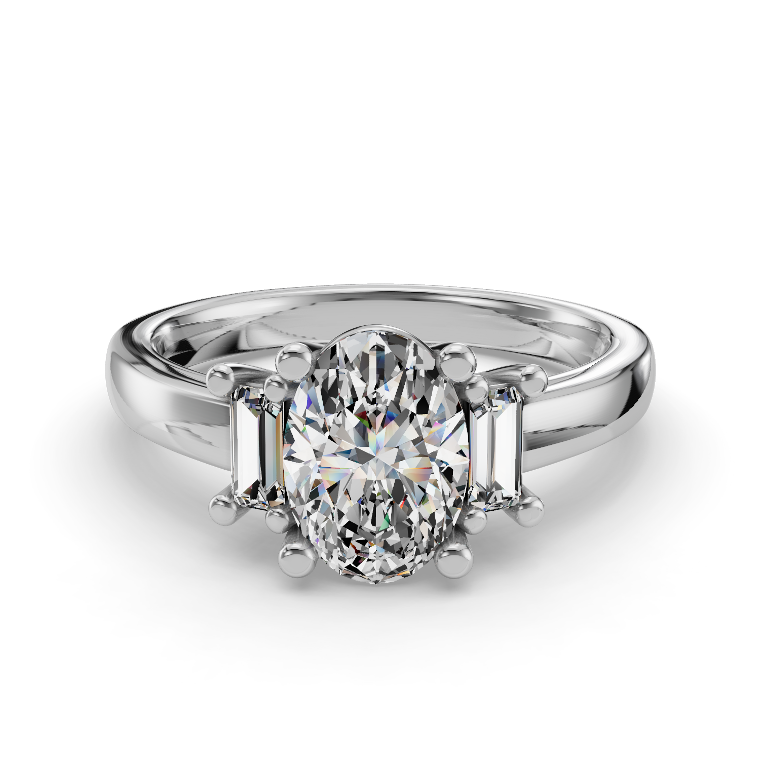 Ever After Three Stone Engagement Ring