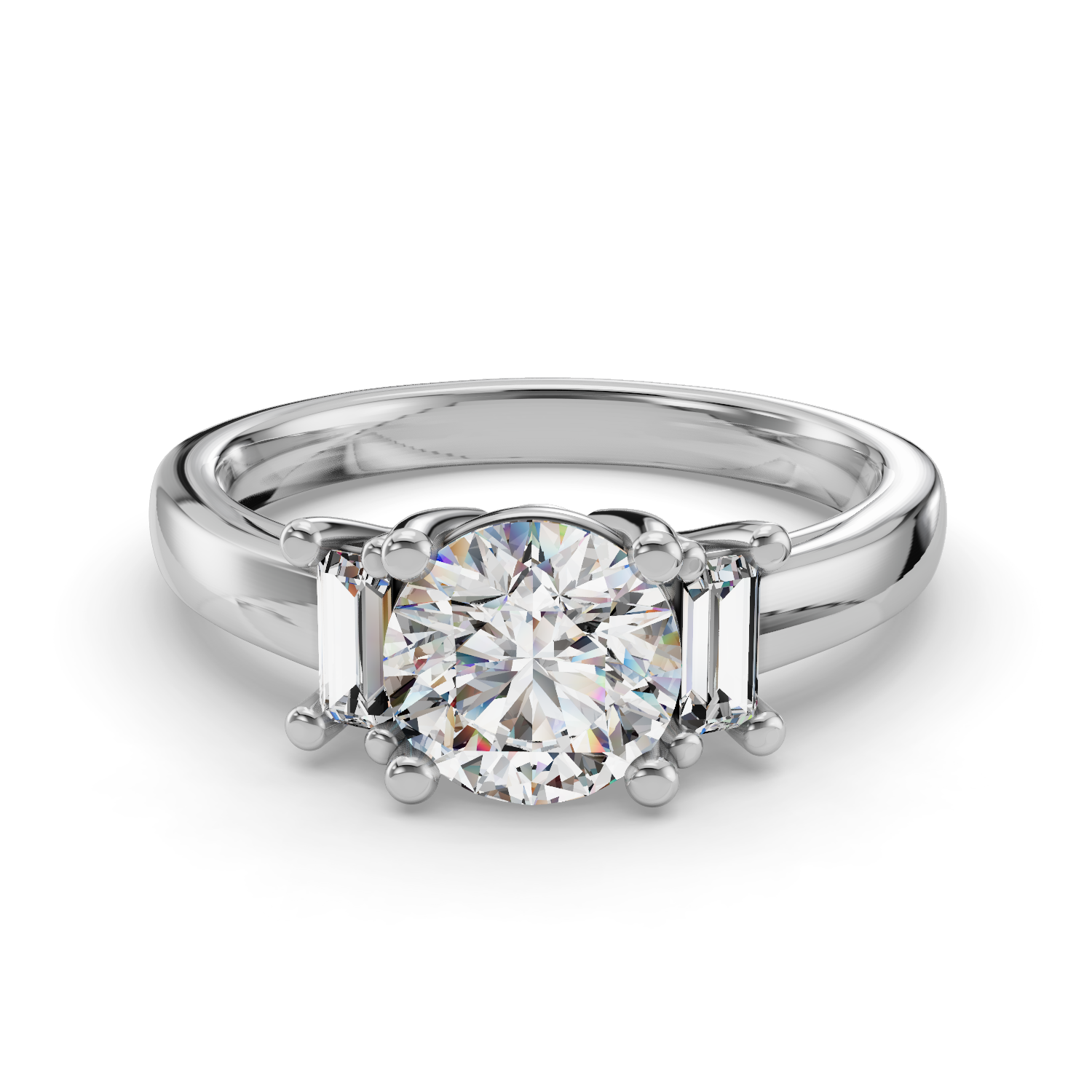 Ever After Three Stone Engagement Ring