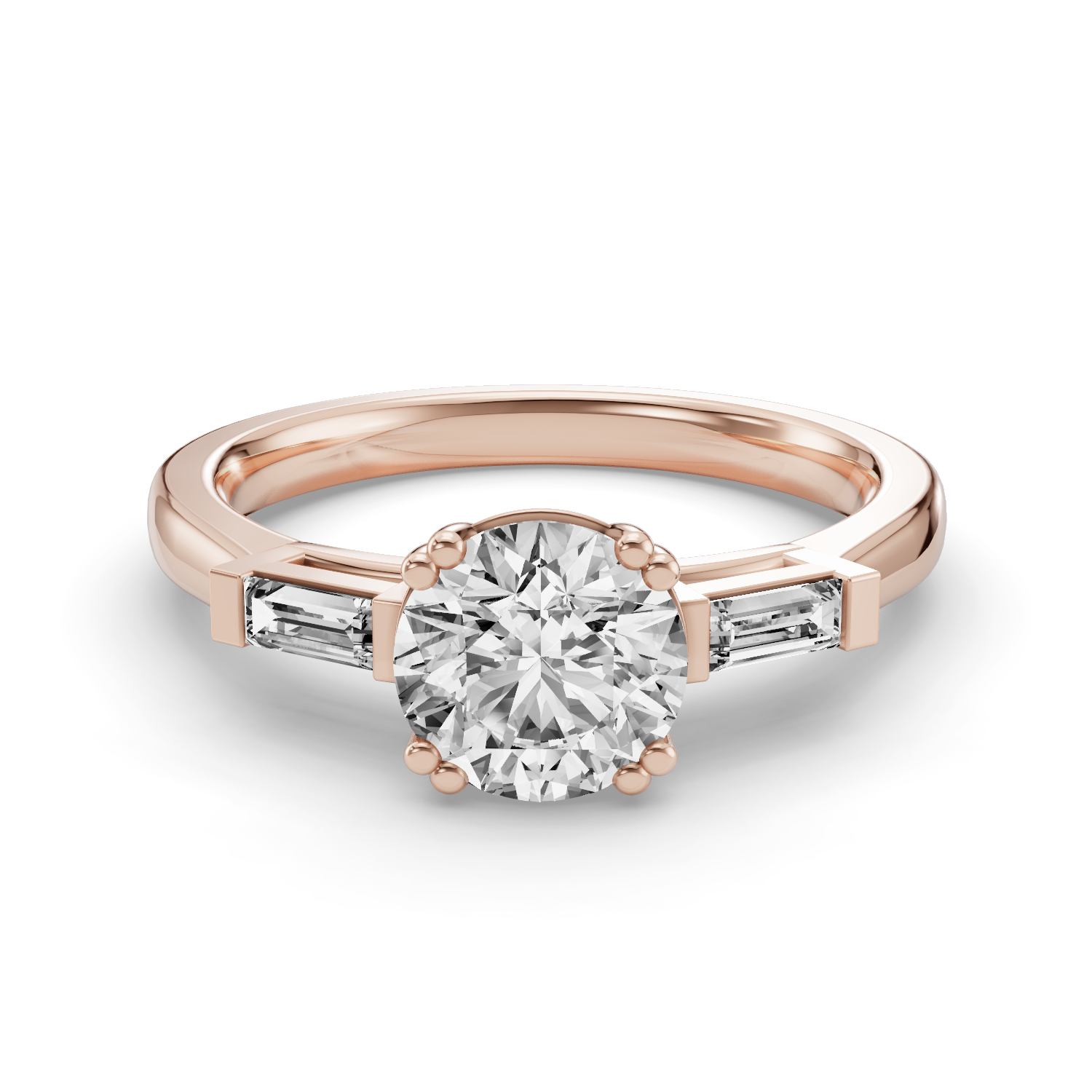Our Forever Three Stone Engagement Ring