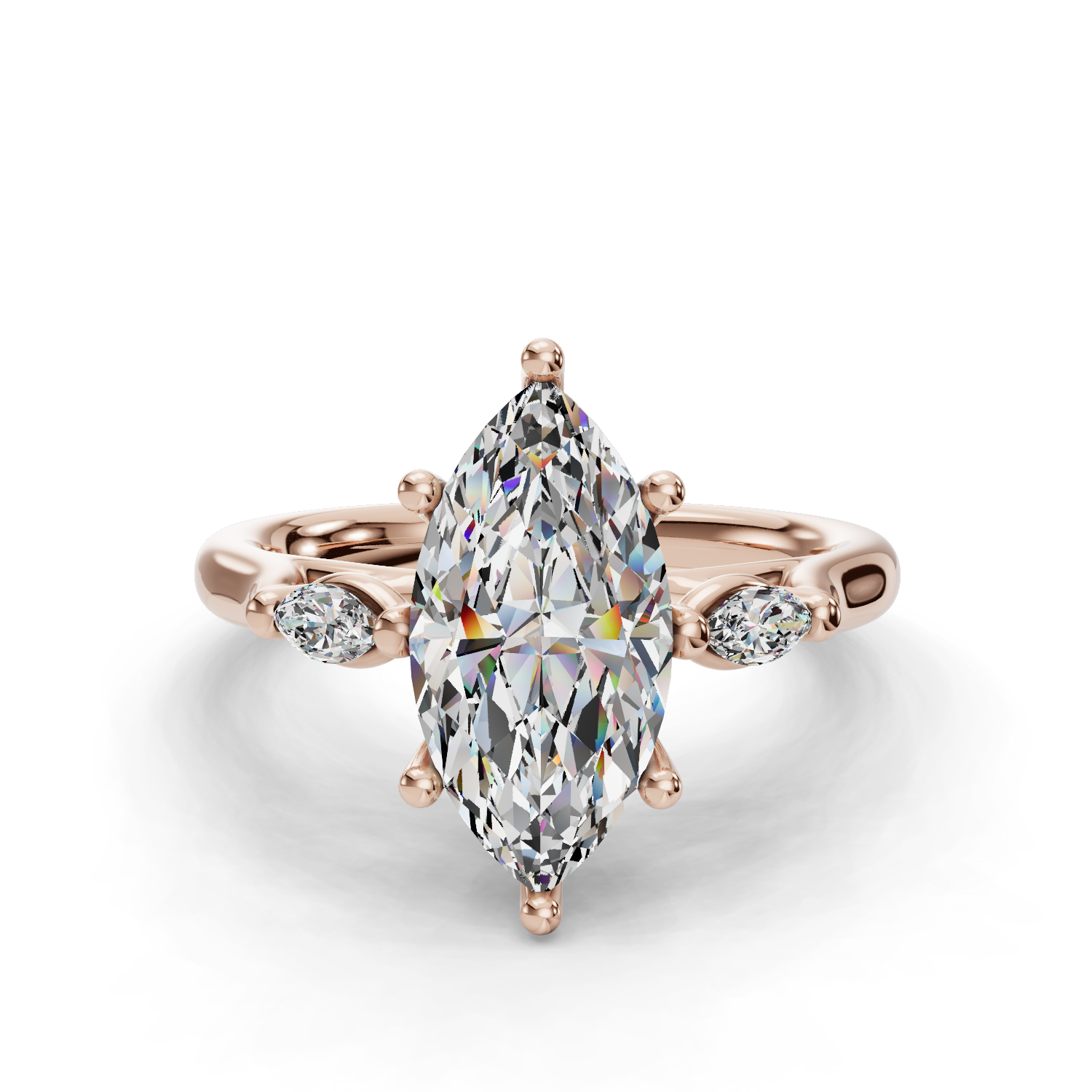 Timeless Union Three Stone Engagement Ring