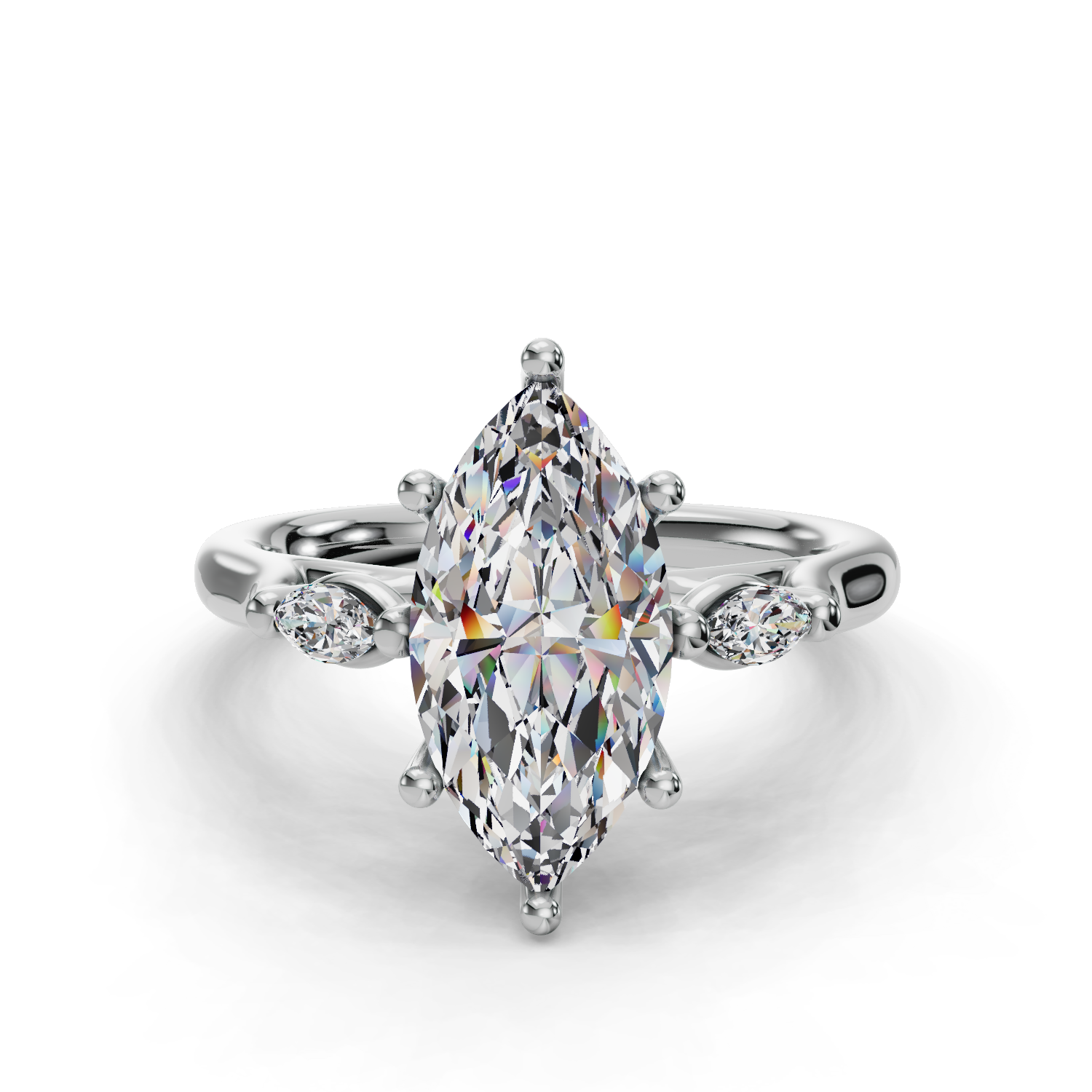 Timeless Union Three Stone Engagement Ring