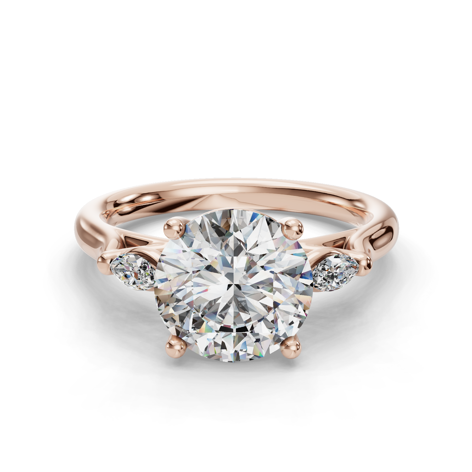 Timeless Union Three Stone Engagement Ring