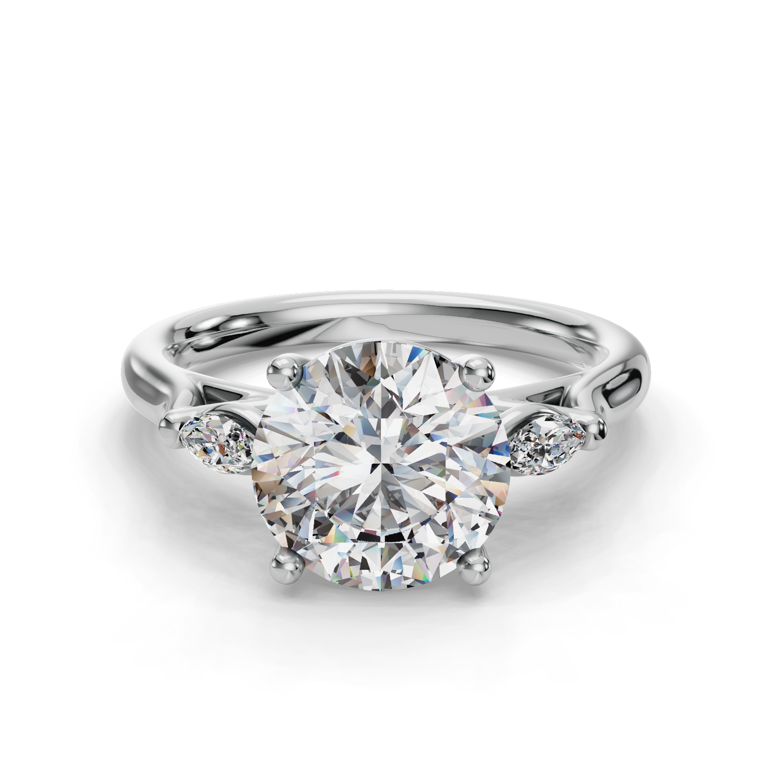 Timeless Union Three Stone Engagement Ring