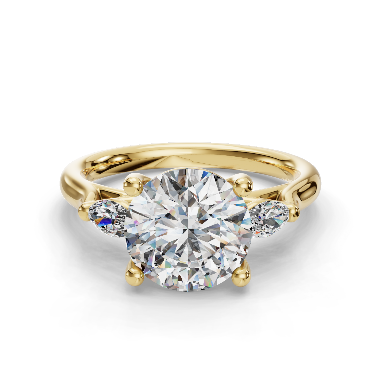 Sovereign Three Stone Engagement Ring